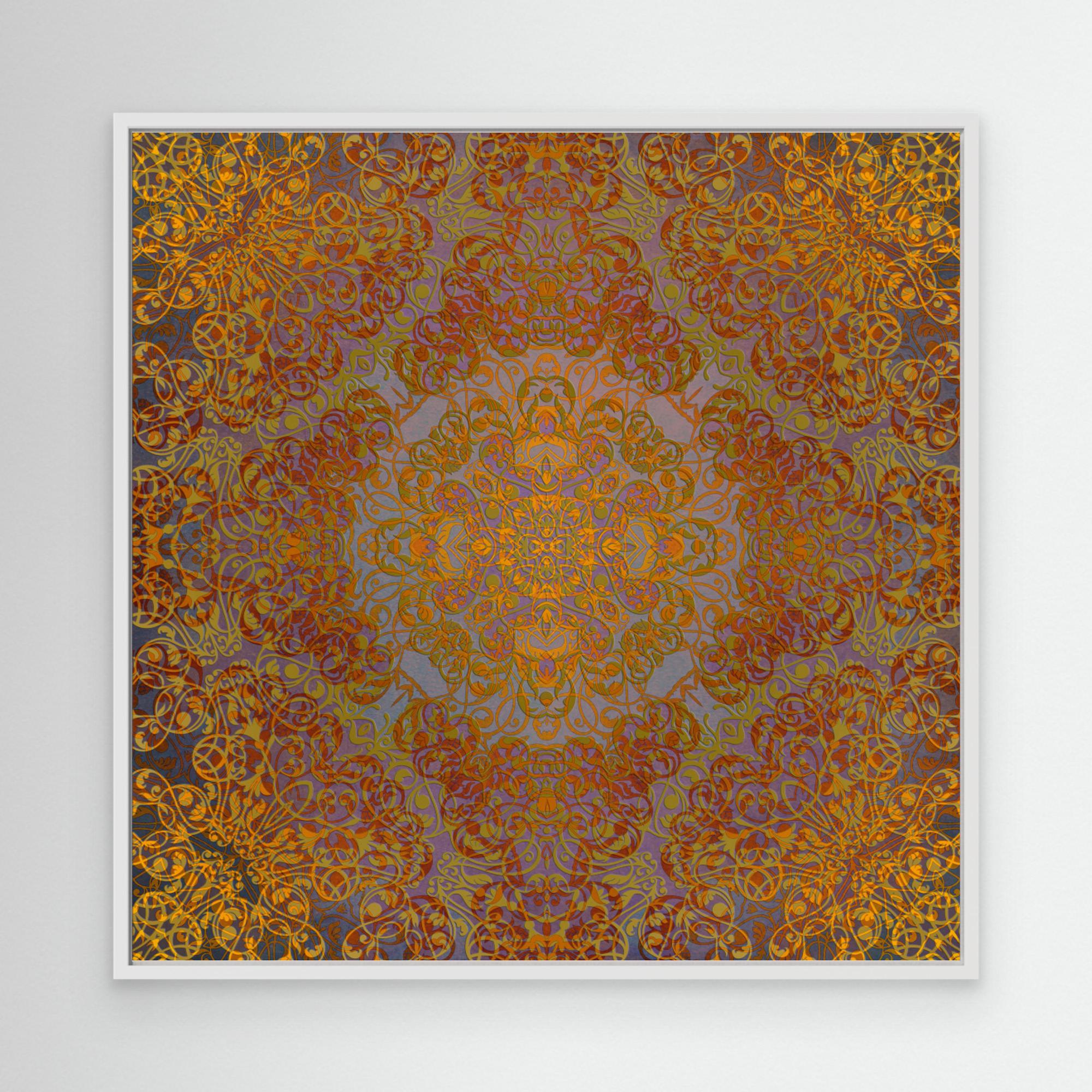 Magic Mandala Abstraction Art (3) by Justyna Jaszke Canvas