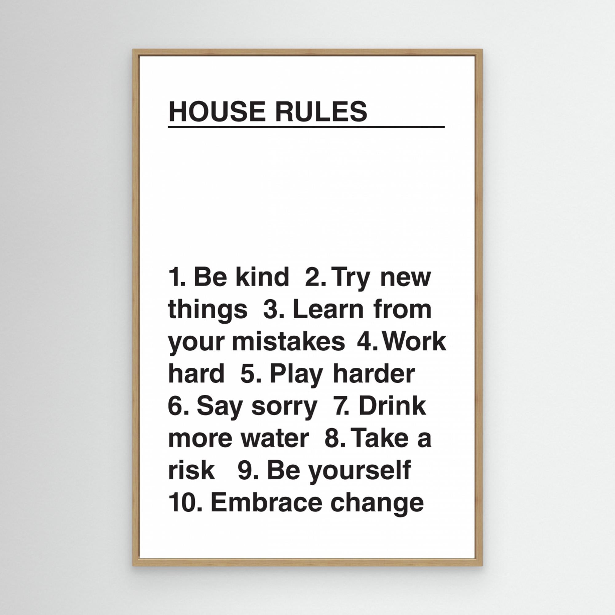 House Rules by Frankie Kerr Dineen Canvas