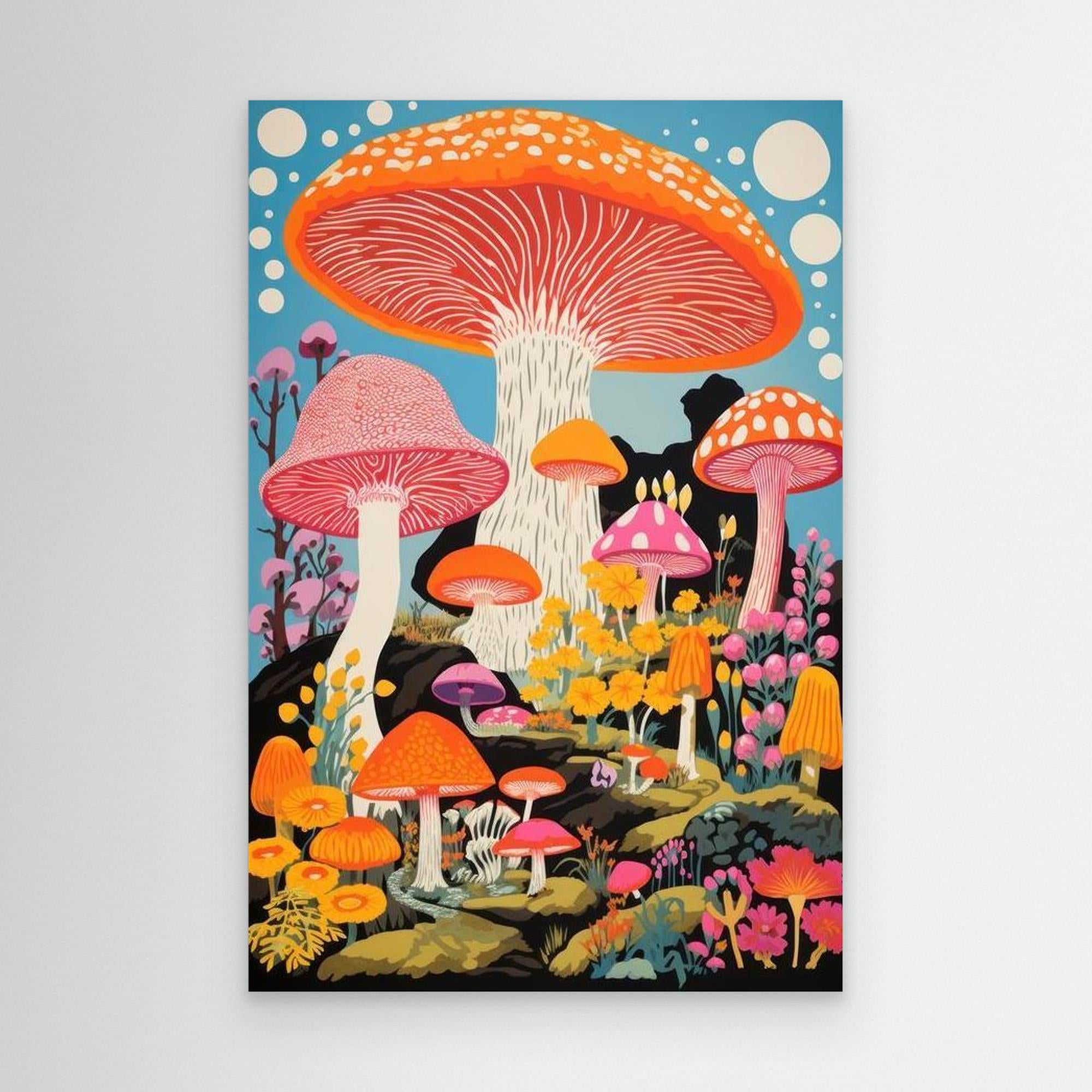 Mushroom land by The Frame Gain Canvas