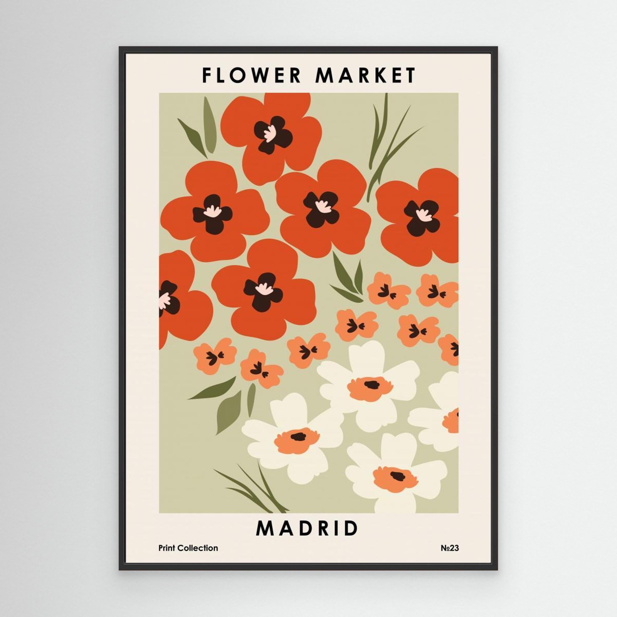 Flower Market Madrid by Nktn Canvas
