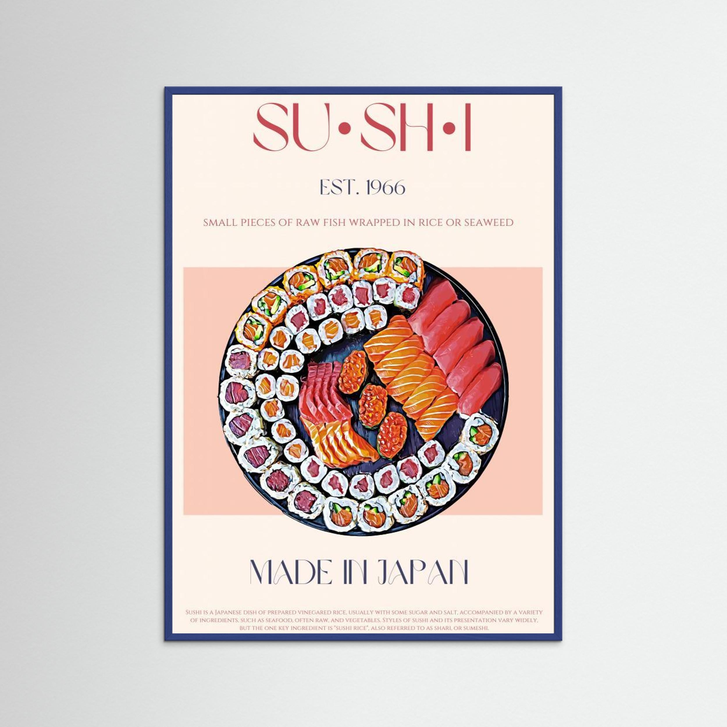 Sushi by Nazma Khokhar Fine Art Paper 
