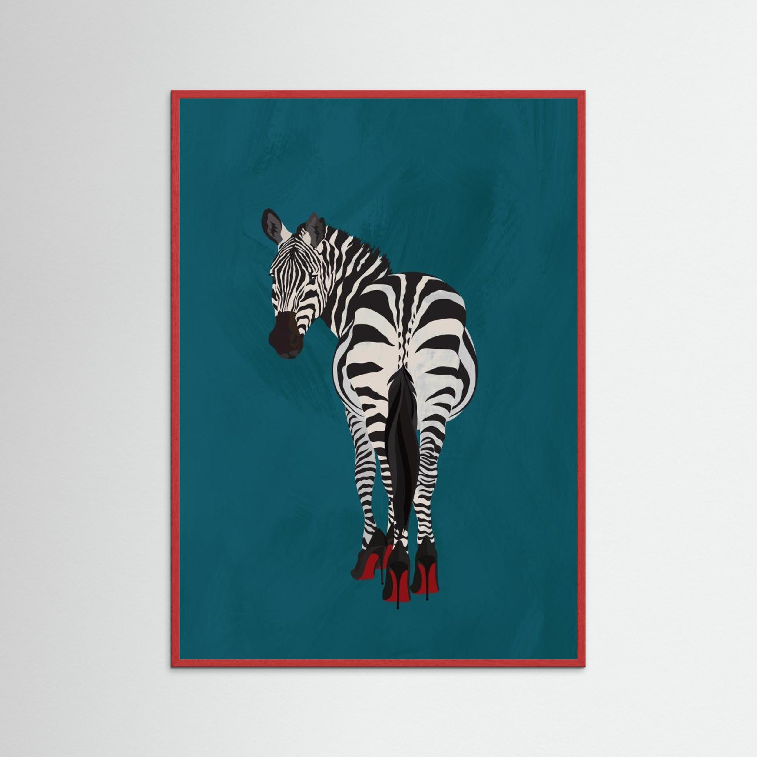 Zebra heels by Sarah Manovski Fine Art Paper 