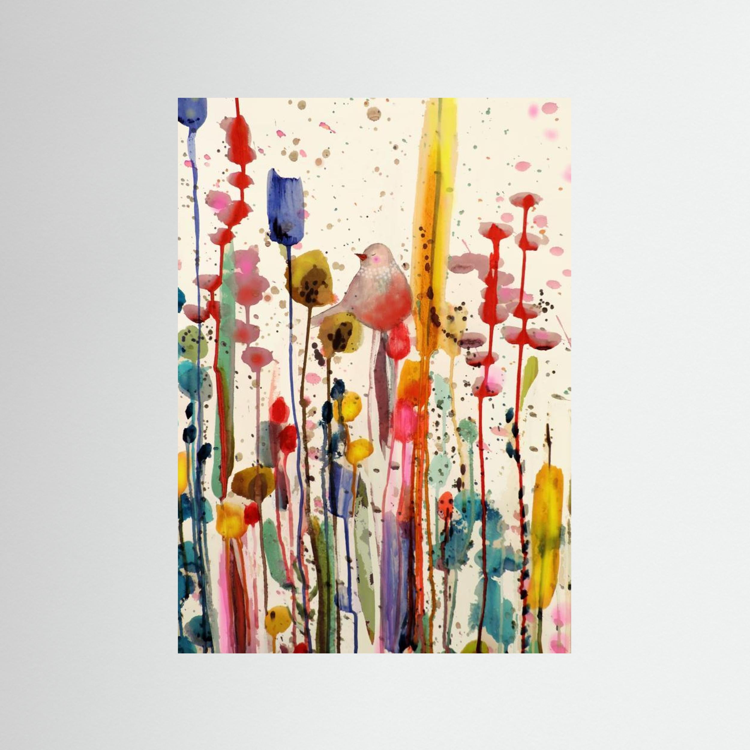 Bird in Bliss by Sylvie Demers Fine Art Paper