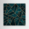 Deep Teal Stone by Elisabeth Fredriksson Canvas