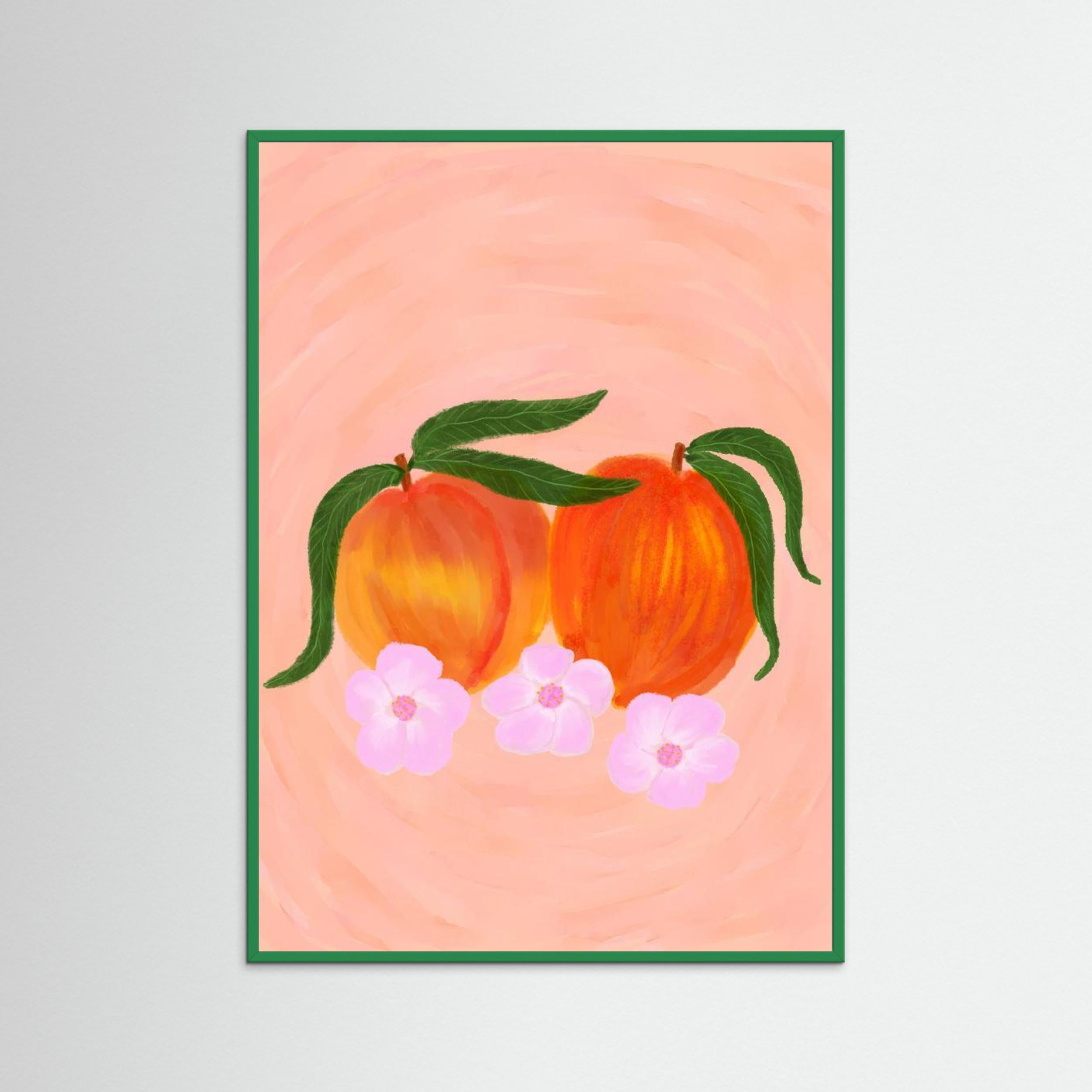 Peaches by Aliya Putrus Fine Art Paper 