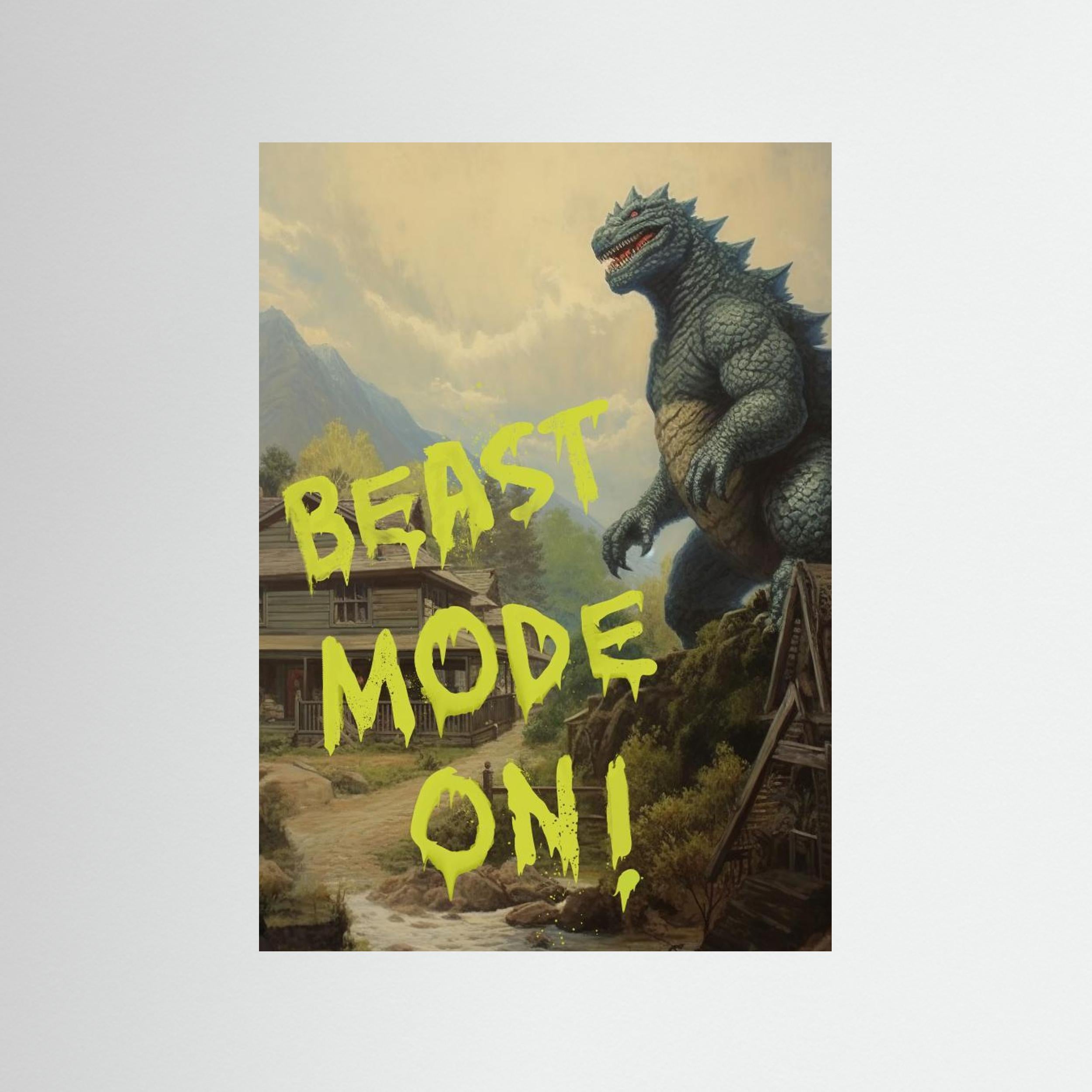 Beast Mode On by Dikhotomy Fine Art Paper 