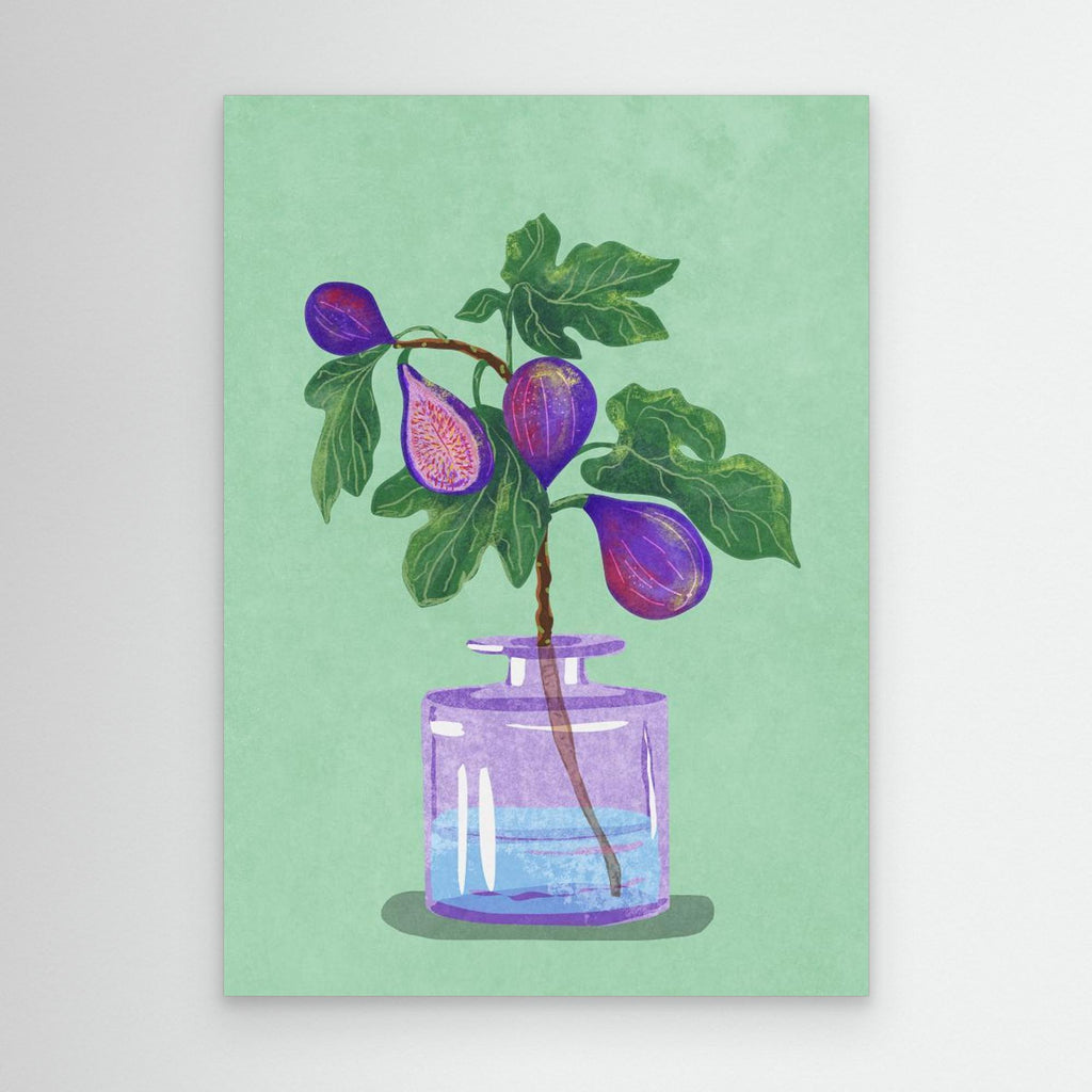 Figs Branch In Vase by Raissa Oltmanns Canvas