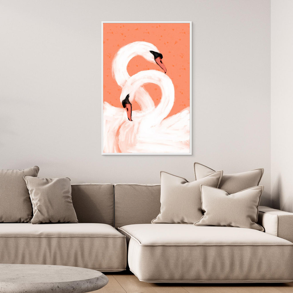 Swans by Treechild Canvas