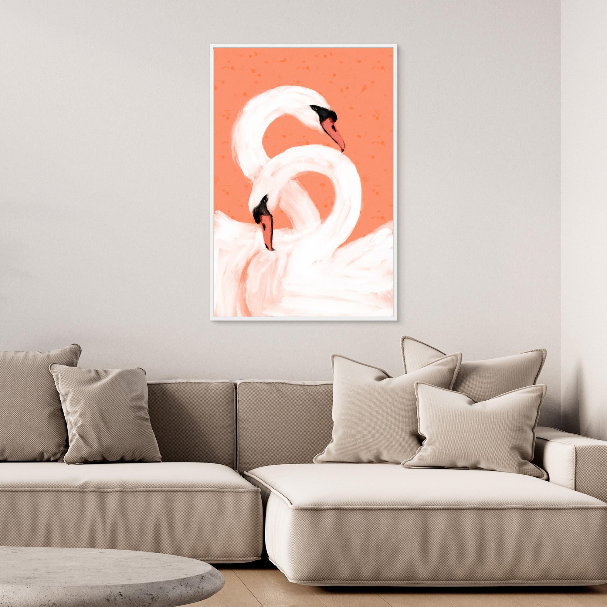 Swans by Treechild Canvas