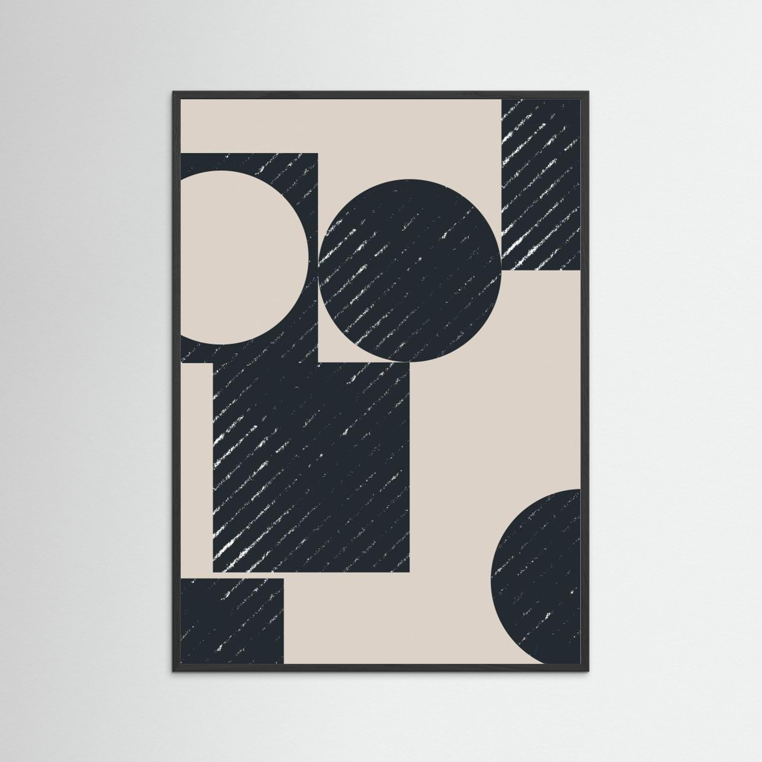 Geometric `Modern No 2 by The Miuus Studio Fine Art Paper