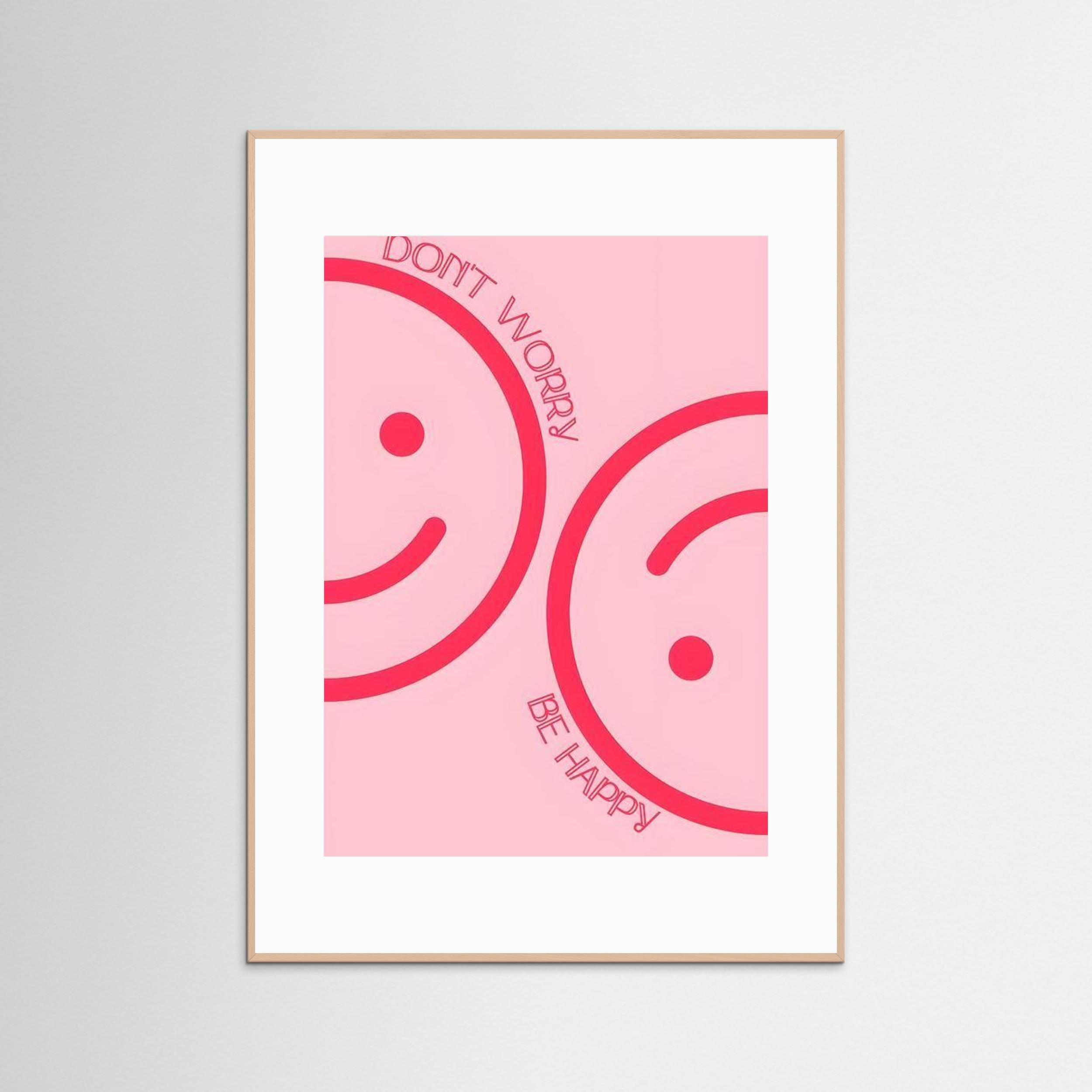 Don't worry, be happy by Natty Jaxx The Frame Gain Fine Art Paper 