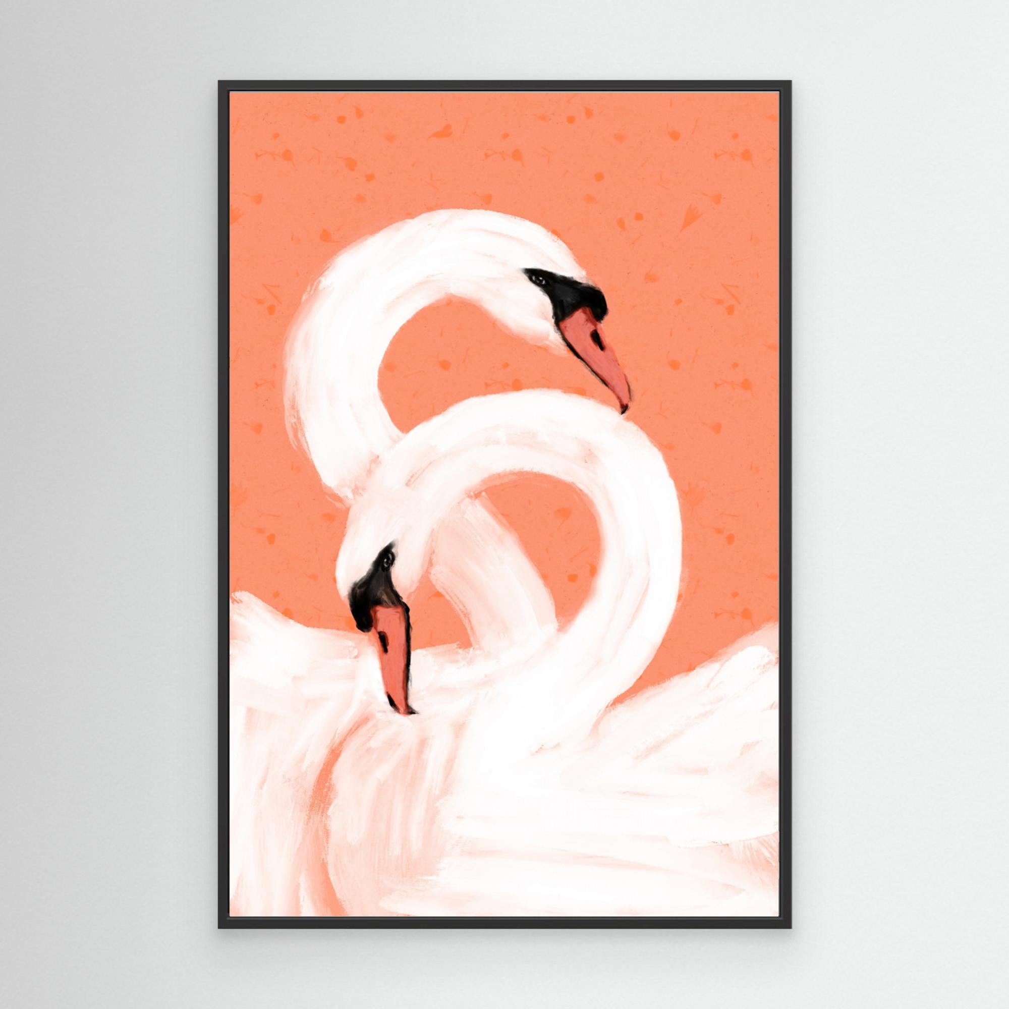 Swans by Treechild Canvas