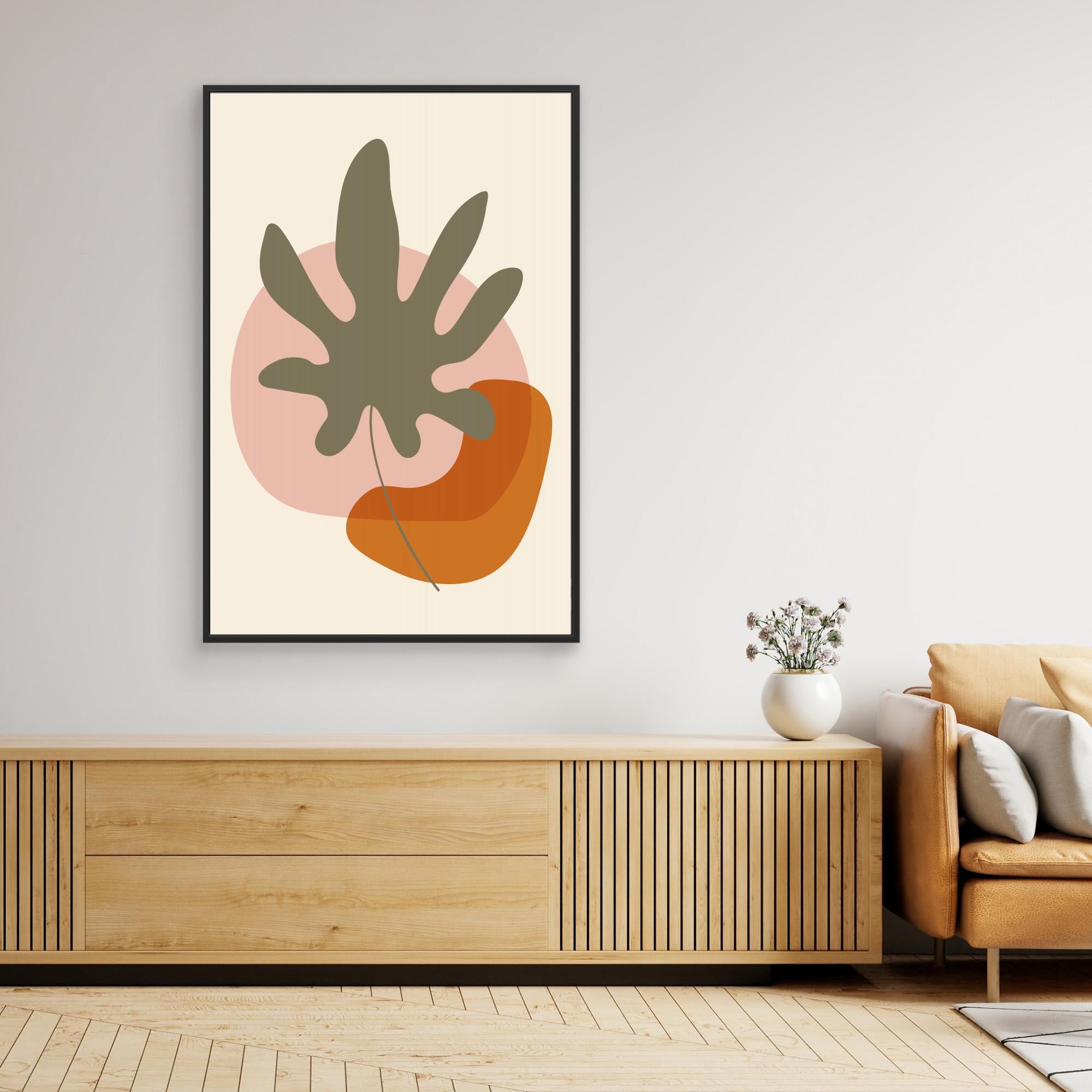 Abstract Botanical Boho Leaves 13 by Dina Dankers  Canvas