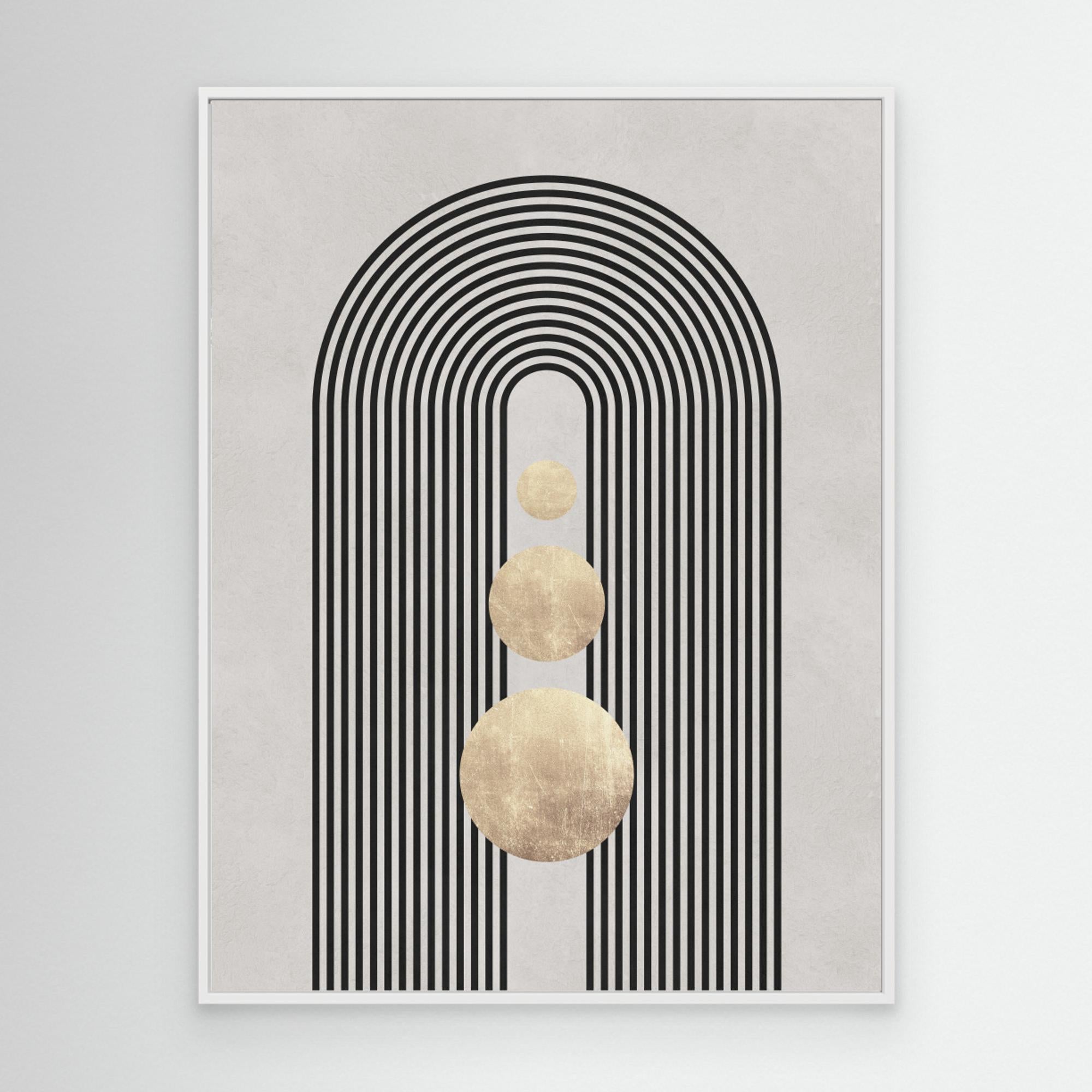 Lines and circles 19 by Vitor Costa Canvas