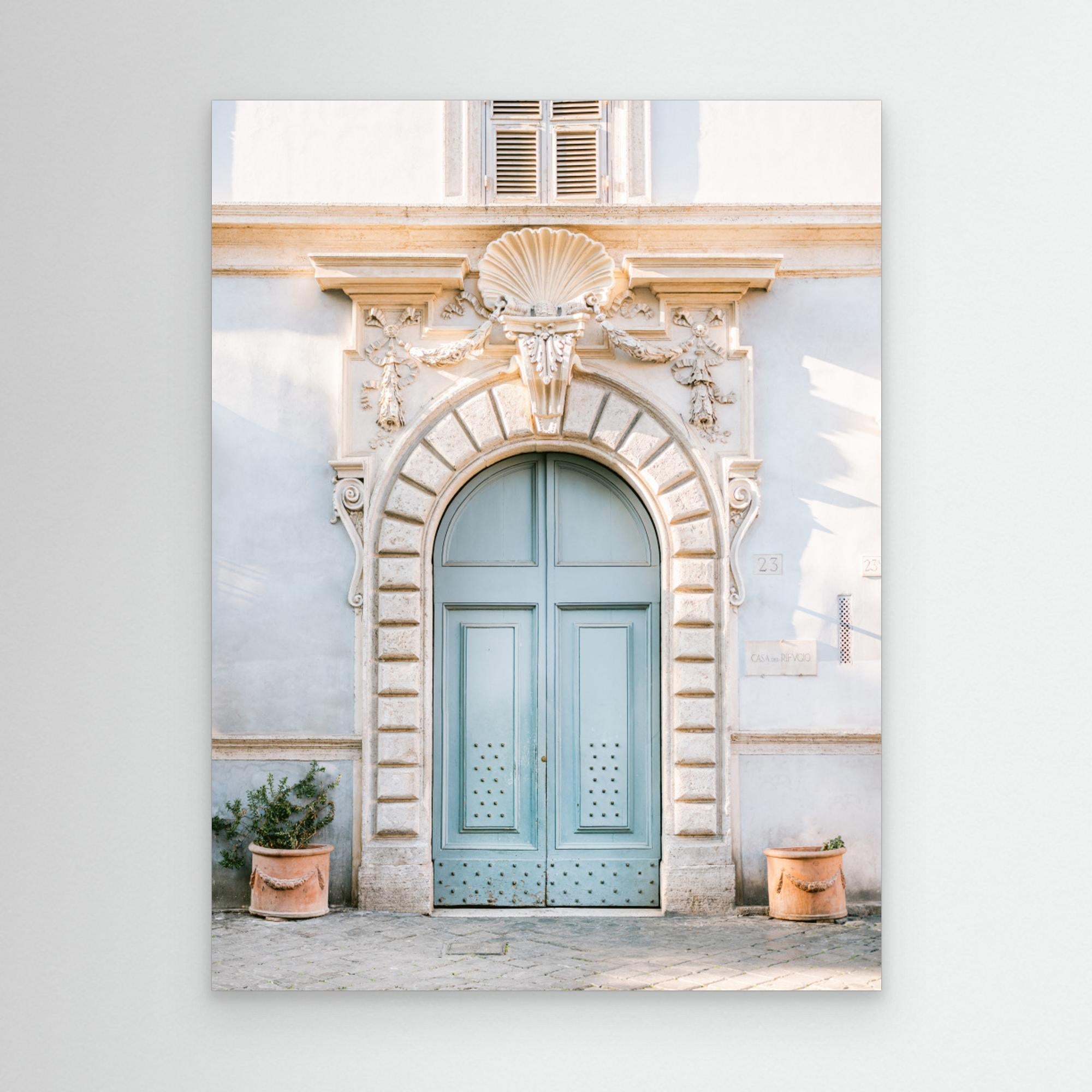 Blue tones of Rome - Italy travel photography by Raisa Zwart Canvas