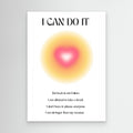 Motivational Aura Poster by Amélie Canvas