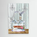Three Swans &amp; Bubbles by Sue Skellern Canvas