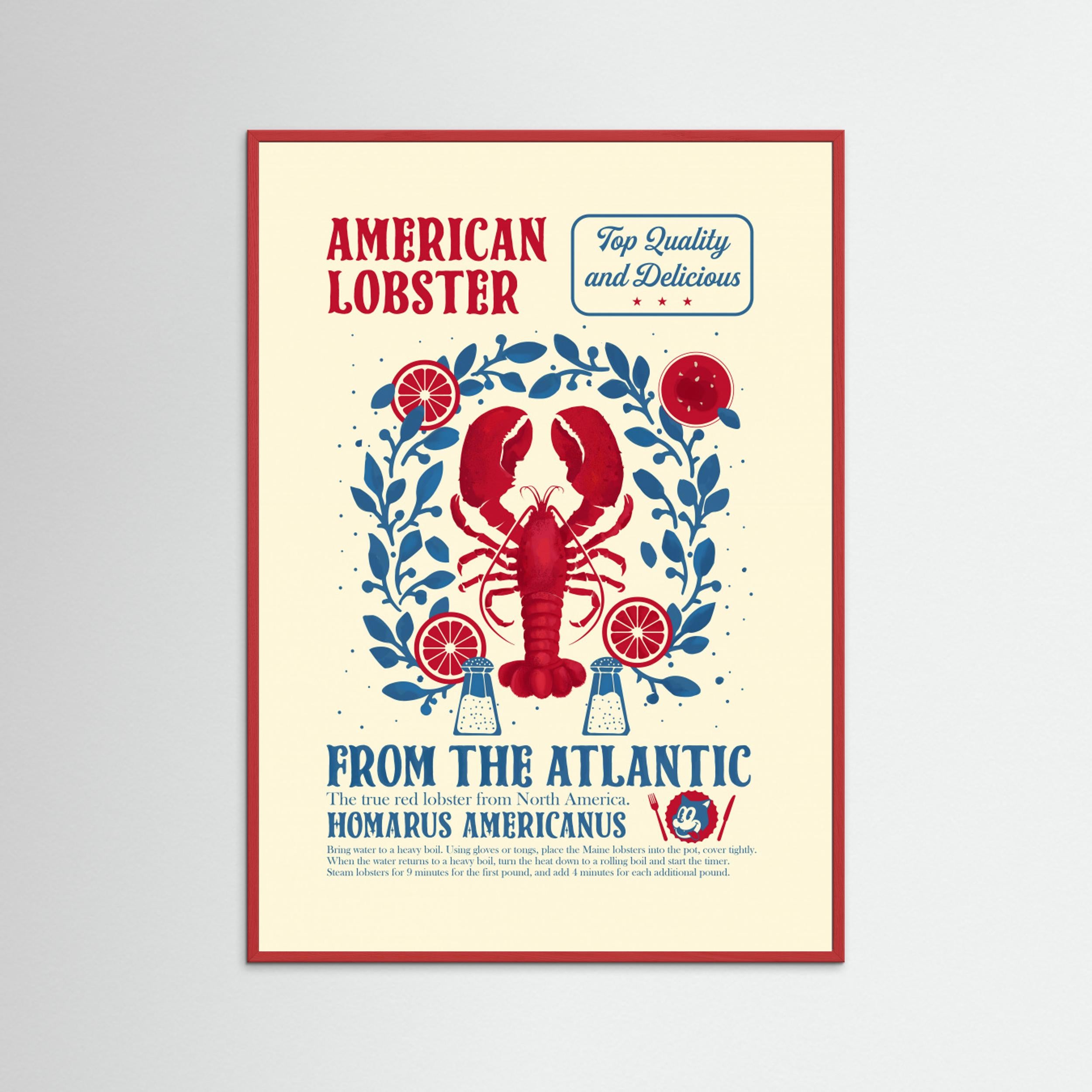 Lobster kitchen print by Dion Gem