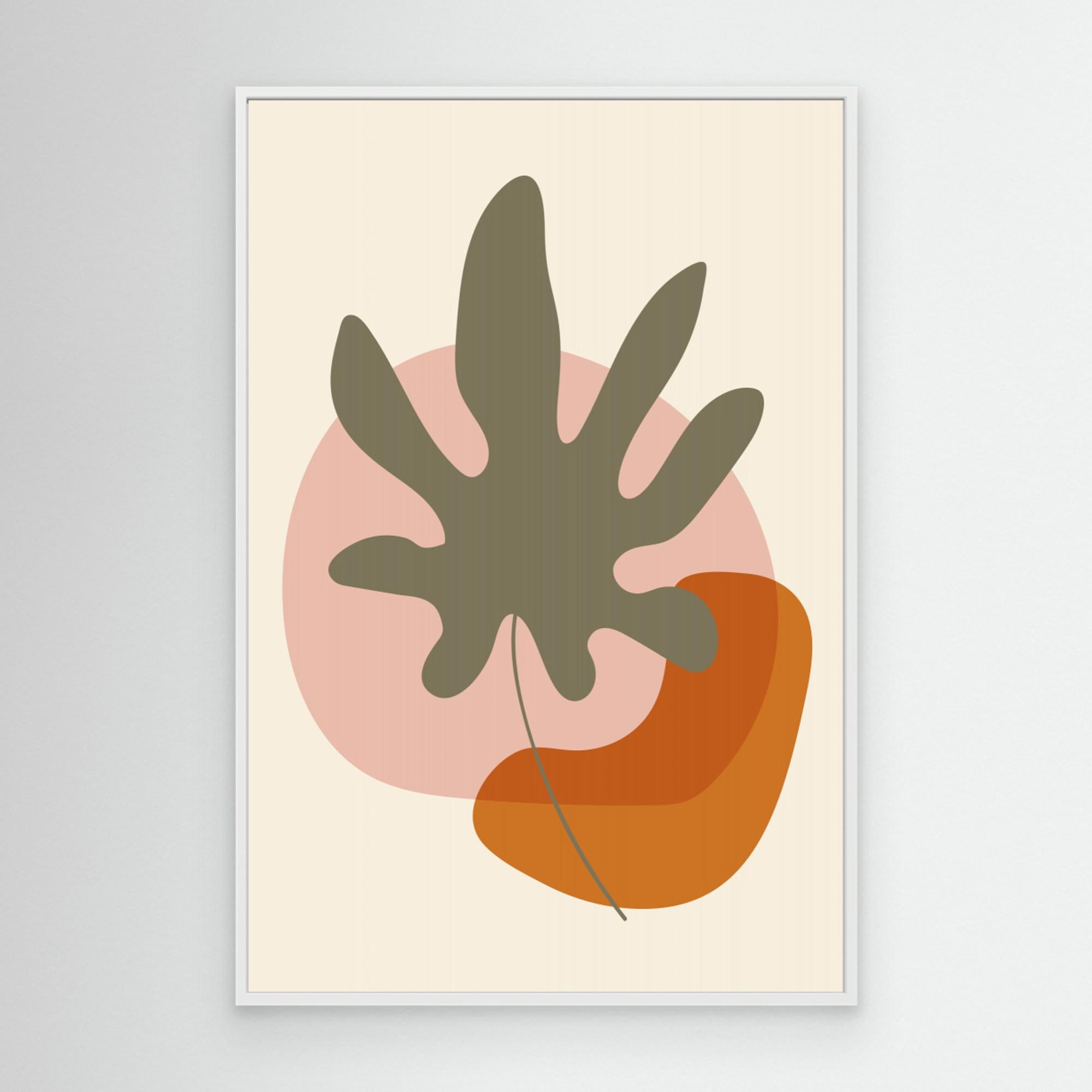 Abstract Botanical Boho Leaves 13 by Dina Dankers  Canvas