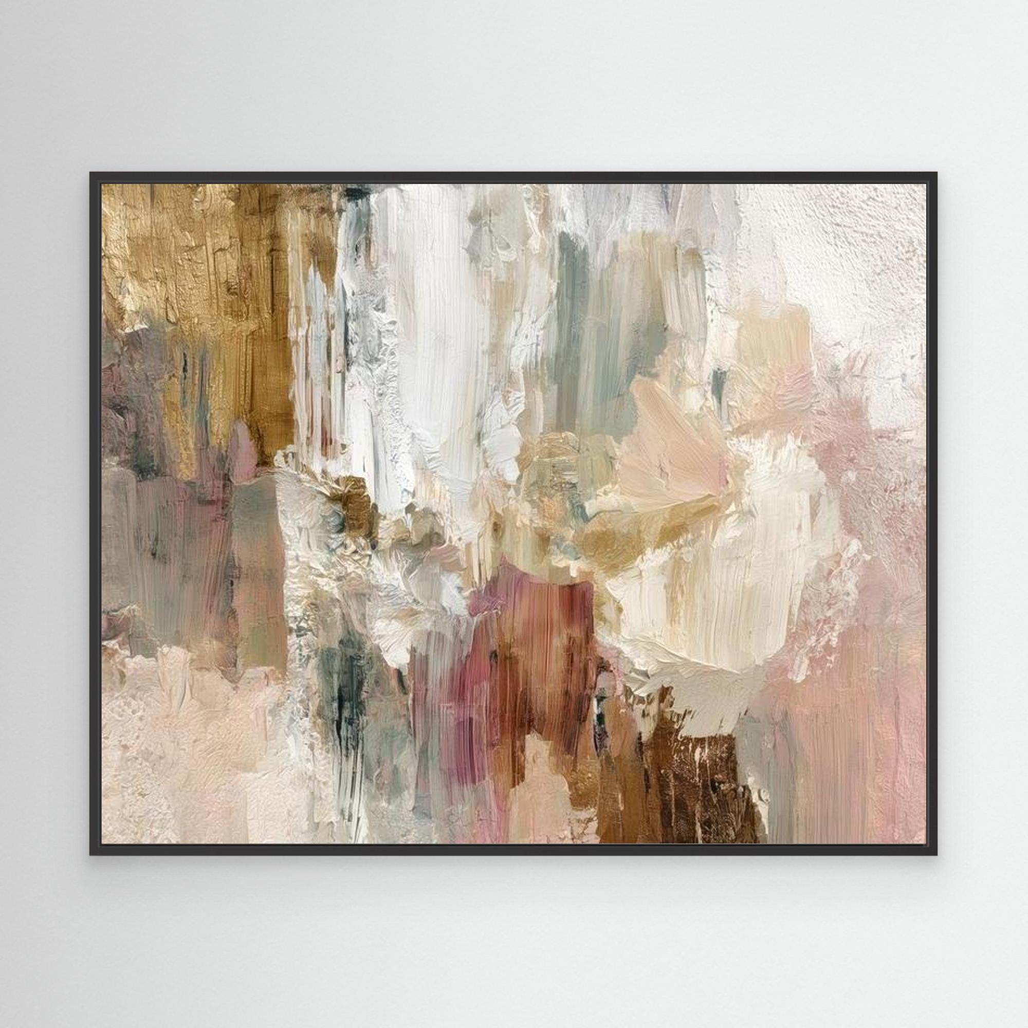 Beige Slap No.2 By Natty Jaxxx The Frame Gain Canvas