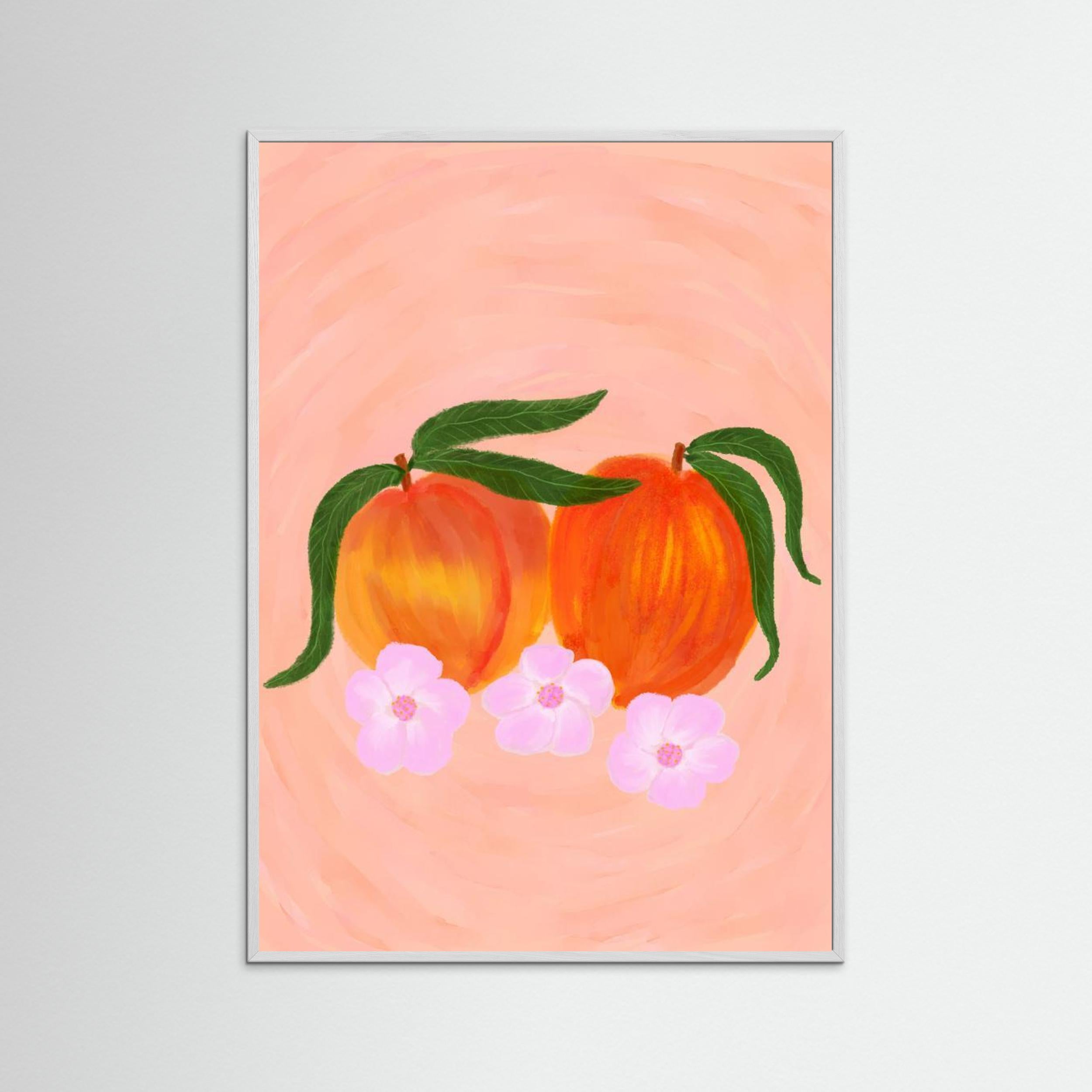 Peaches by Aliya Putrus Fine Art Paper 