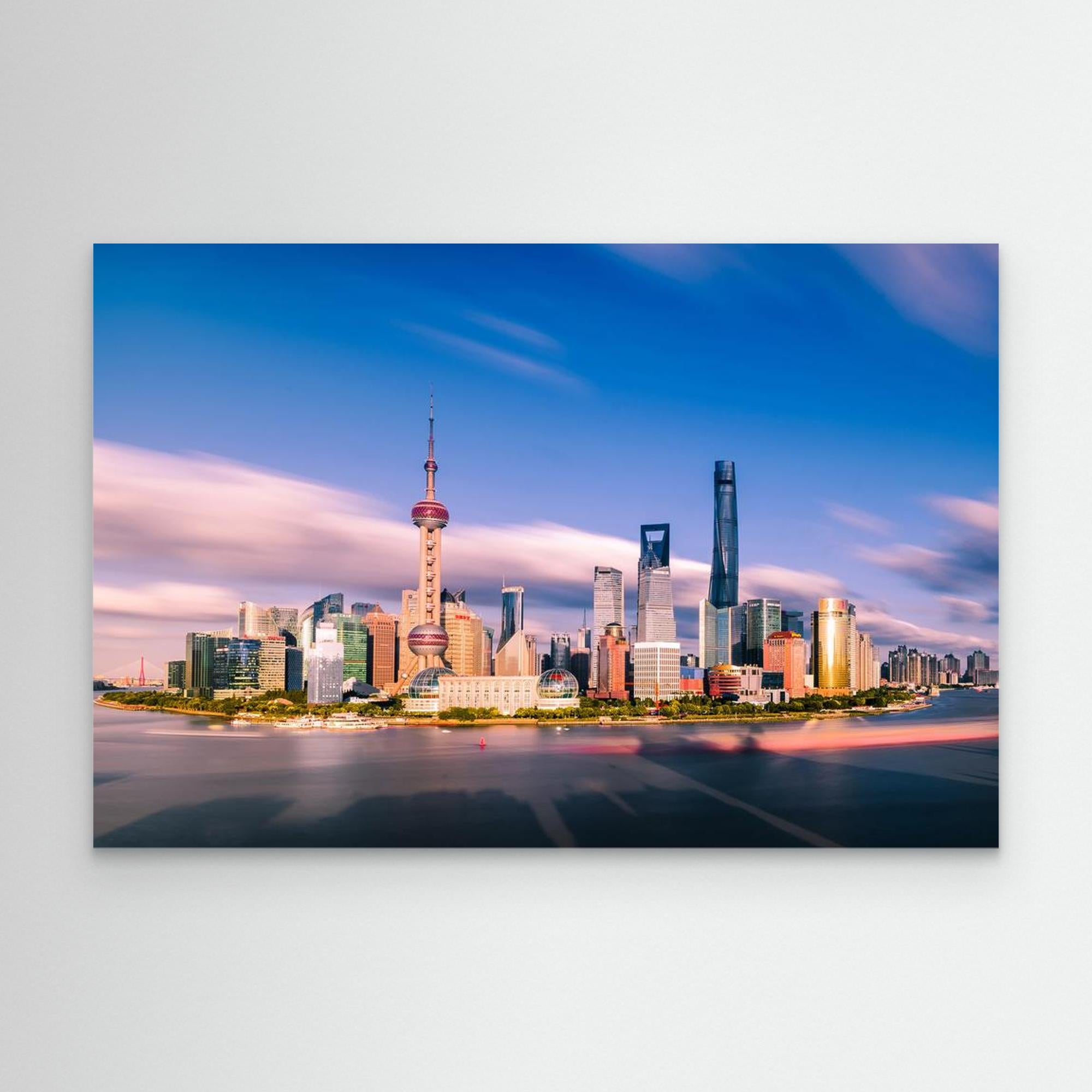 Shanghai skylines by Wei (David) Dai Canvas