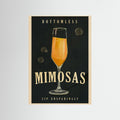 Bottomless Mimosas Art Deco Cocktail Bar Art by The Whiskey Ginger Fine Art Paper 