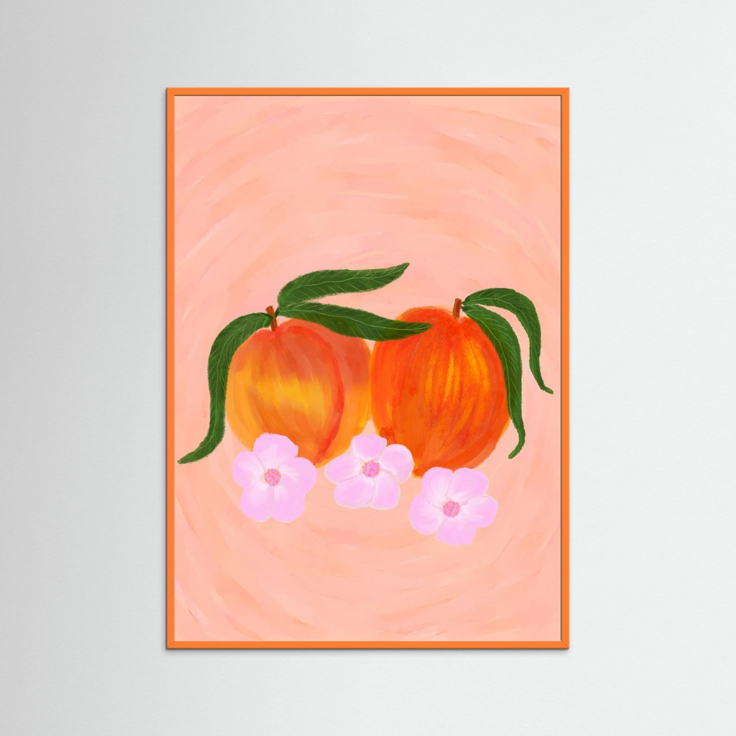 Peaches by Aliya Putrus Fine Art Paper 