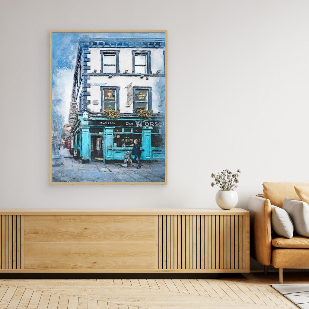 Dublin City Watercolor Art Ireland (17) by Justyna Jaszke