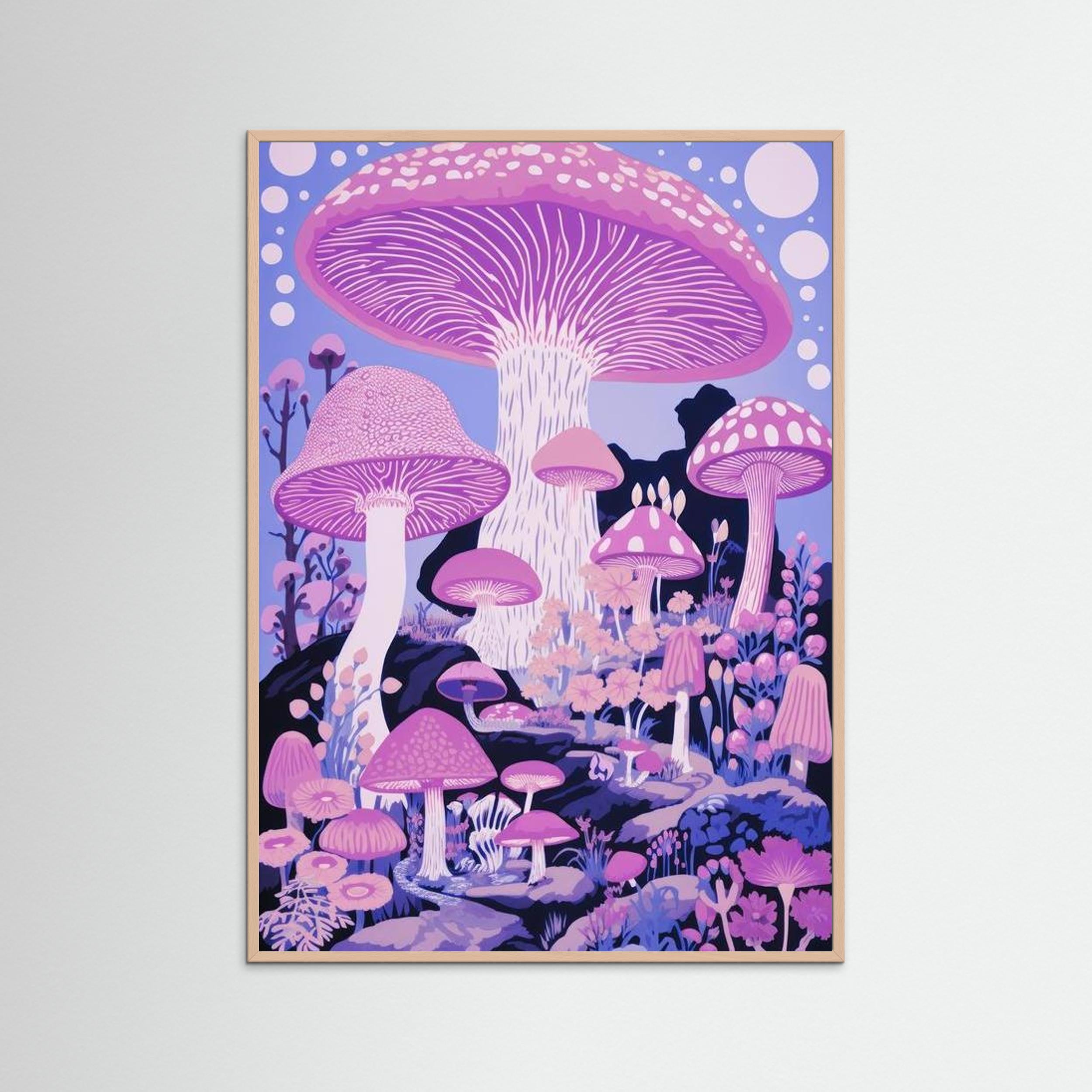 Mushroom village by The Frame Gain Fine Art Paper