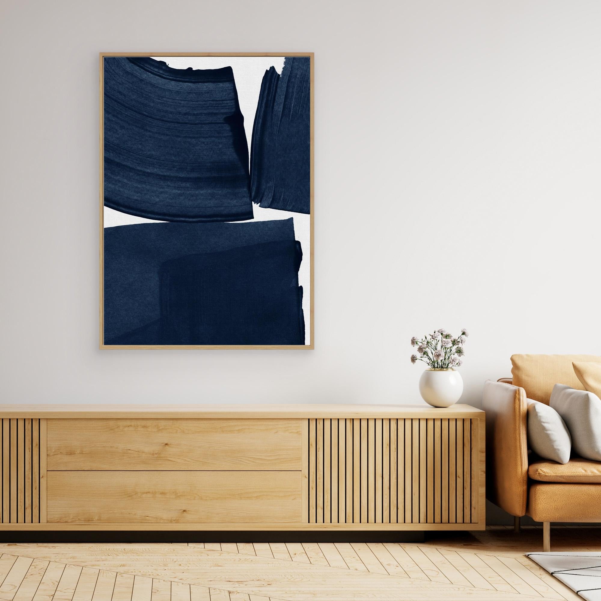 Minimalist Painting Blue I by Orara Studio