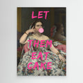 Let Them Eat Cake, Bubble Gum Vintage Portrait by The Art Concept Canvas