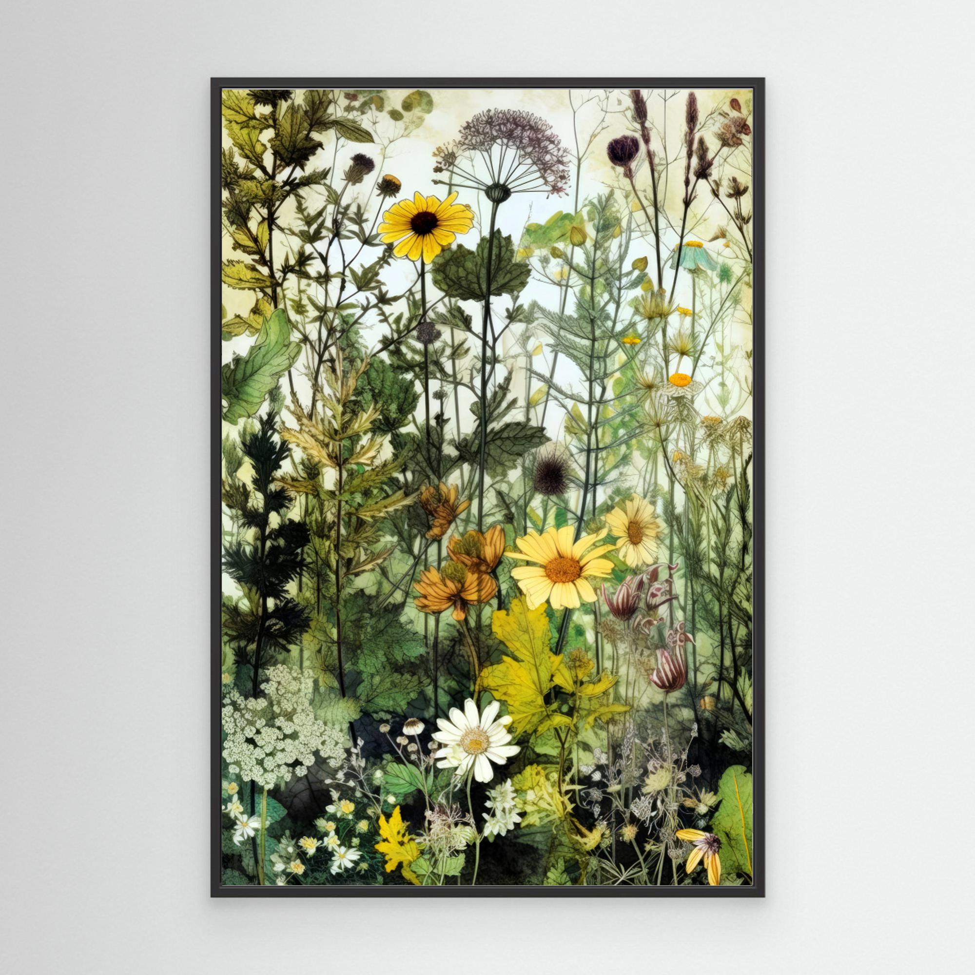Meadow flowers 10 by Justyna Jaszke Canvas