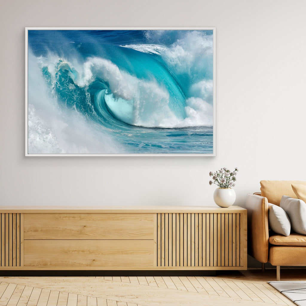 When the ocean turns into blue fire by Daniel Montero