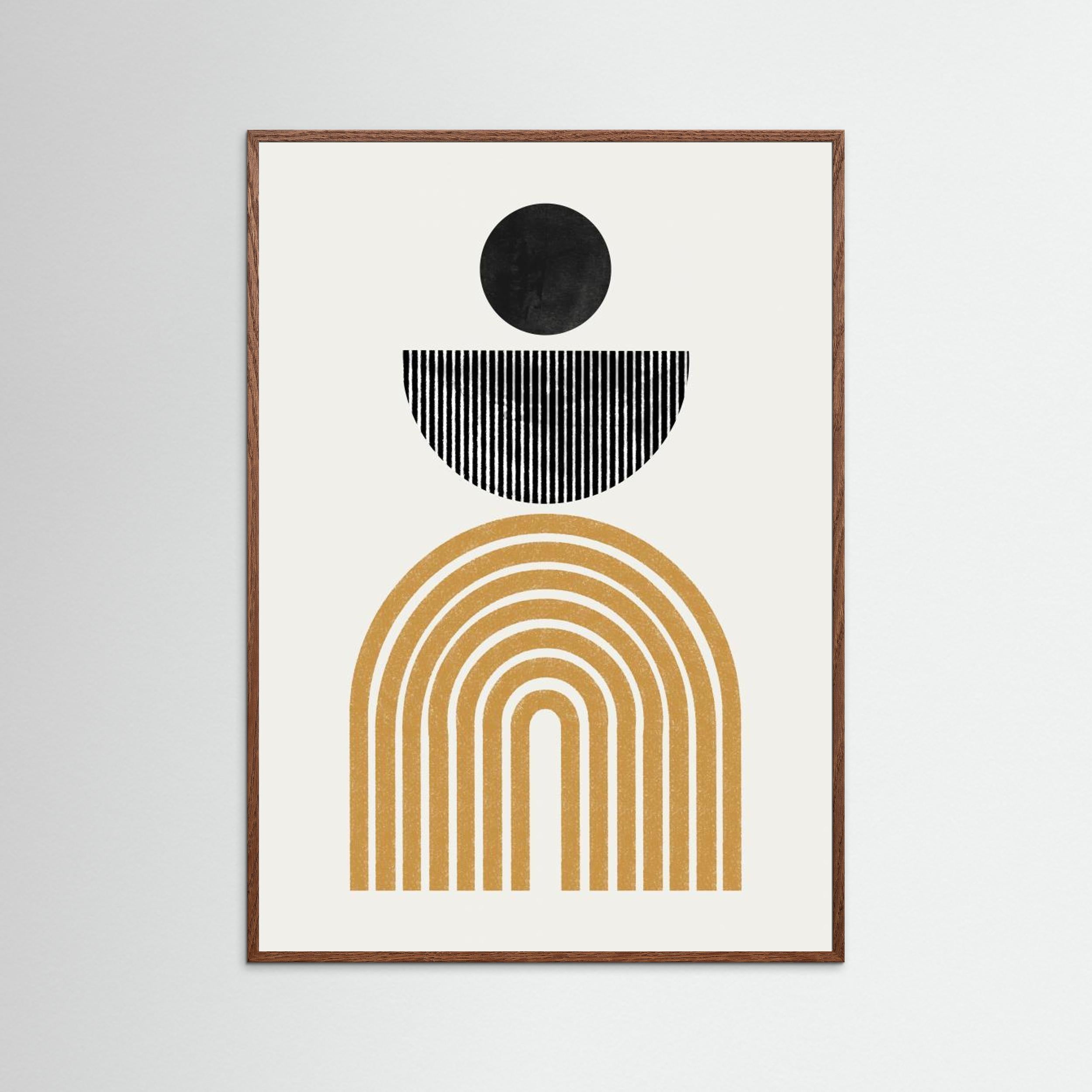 Midcentury Composition by The Miuus Studio Fine Art Paper 