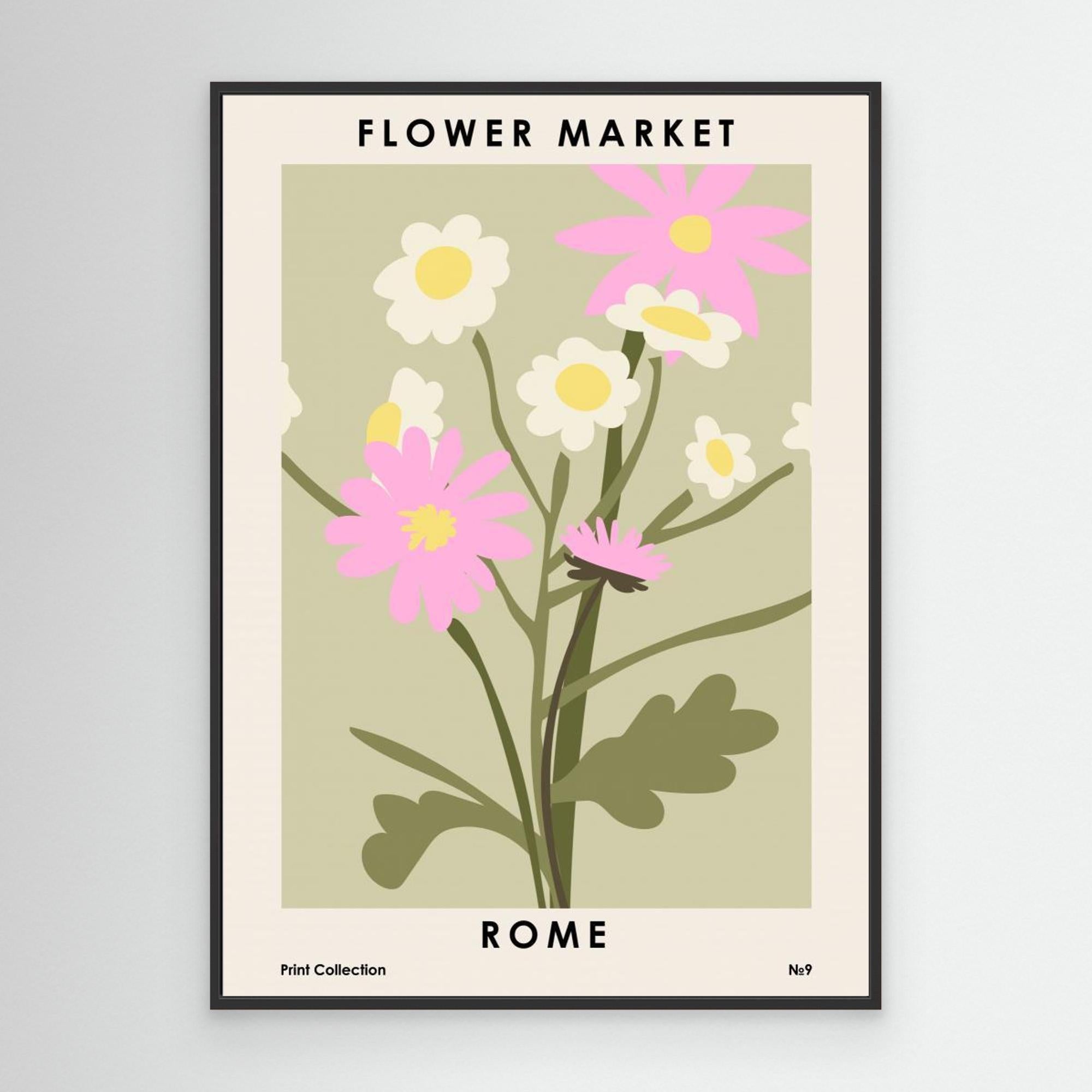 Flower Market Rome by Nktn Canvas