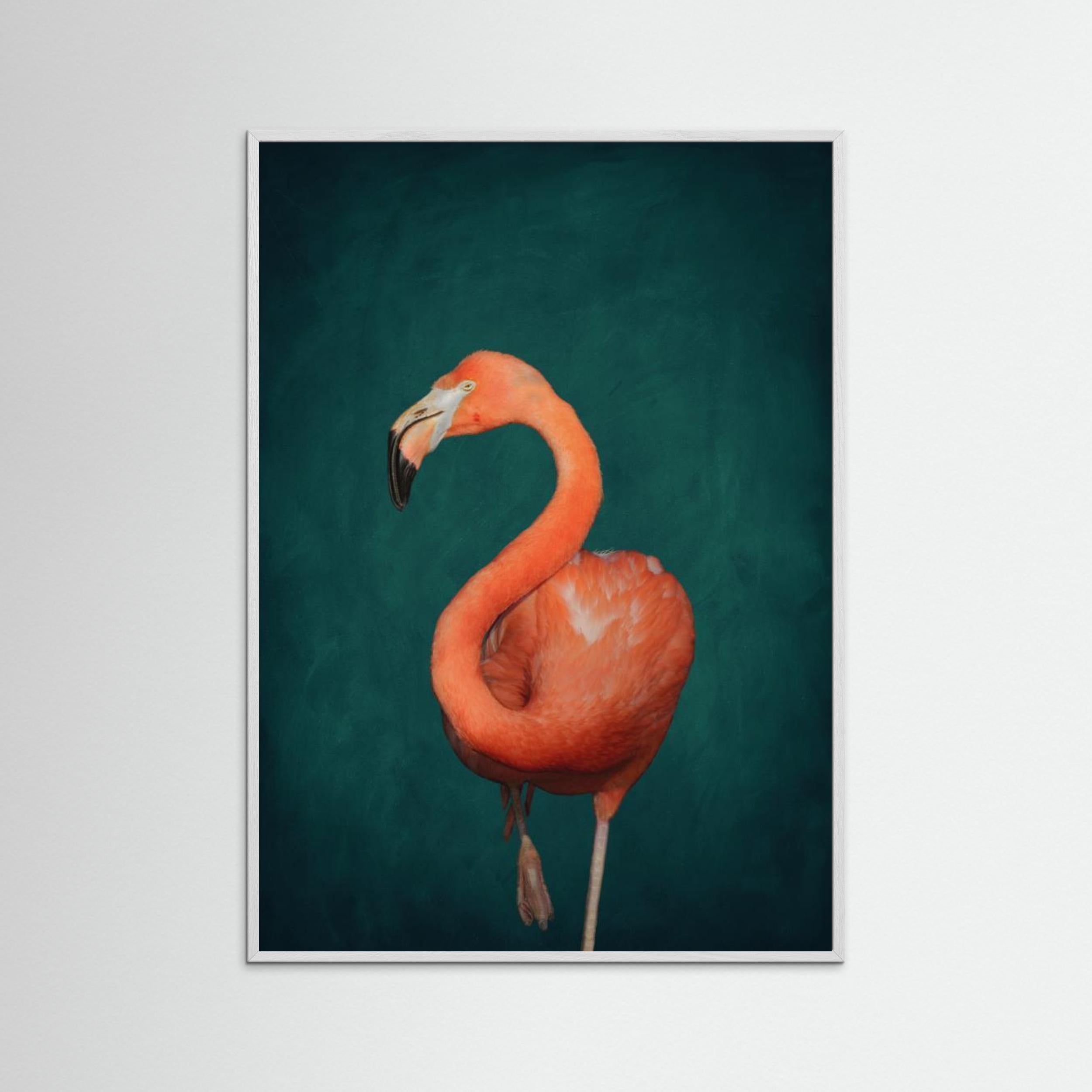 Green Flamingo by Aureous