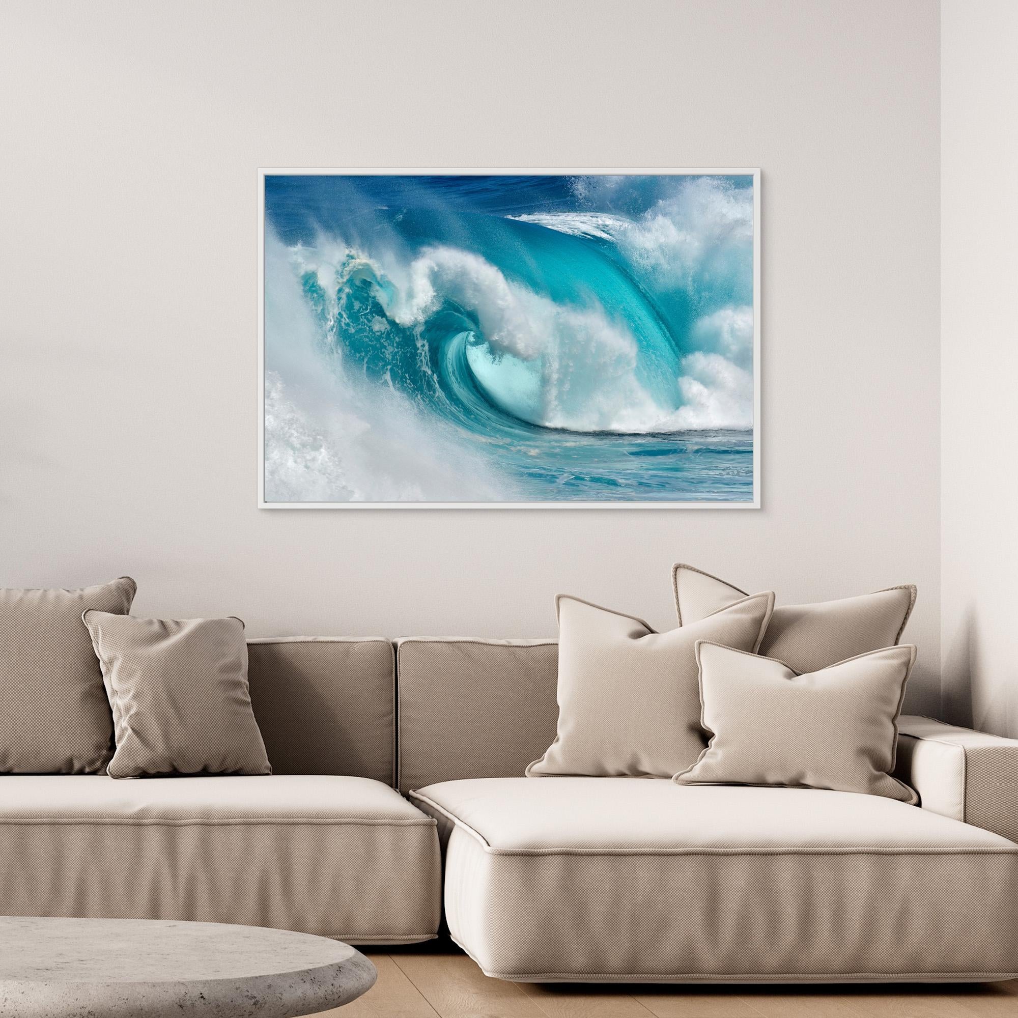 When the ocean turns into blue fire by Daniel Montero