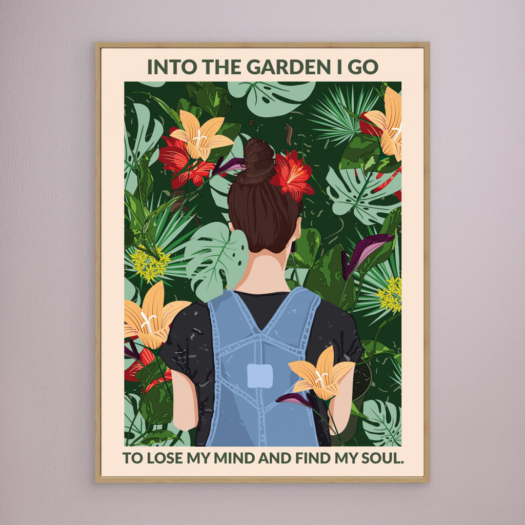 Into the Garden Standard Wall Art by Wall Chart Art Studio