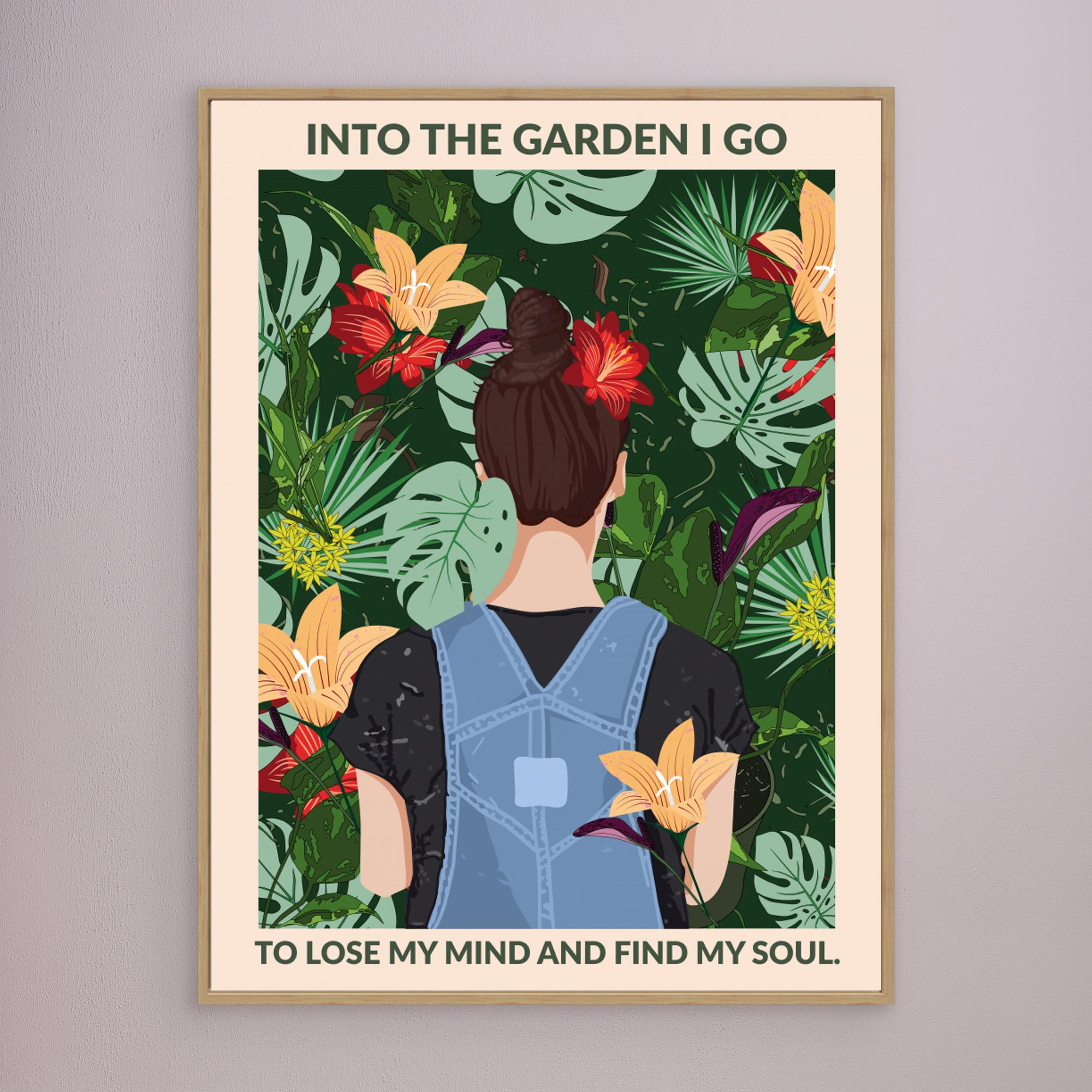 Into the Garden Standard Wall Art by Wall Chart Art Studio