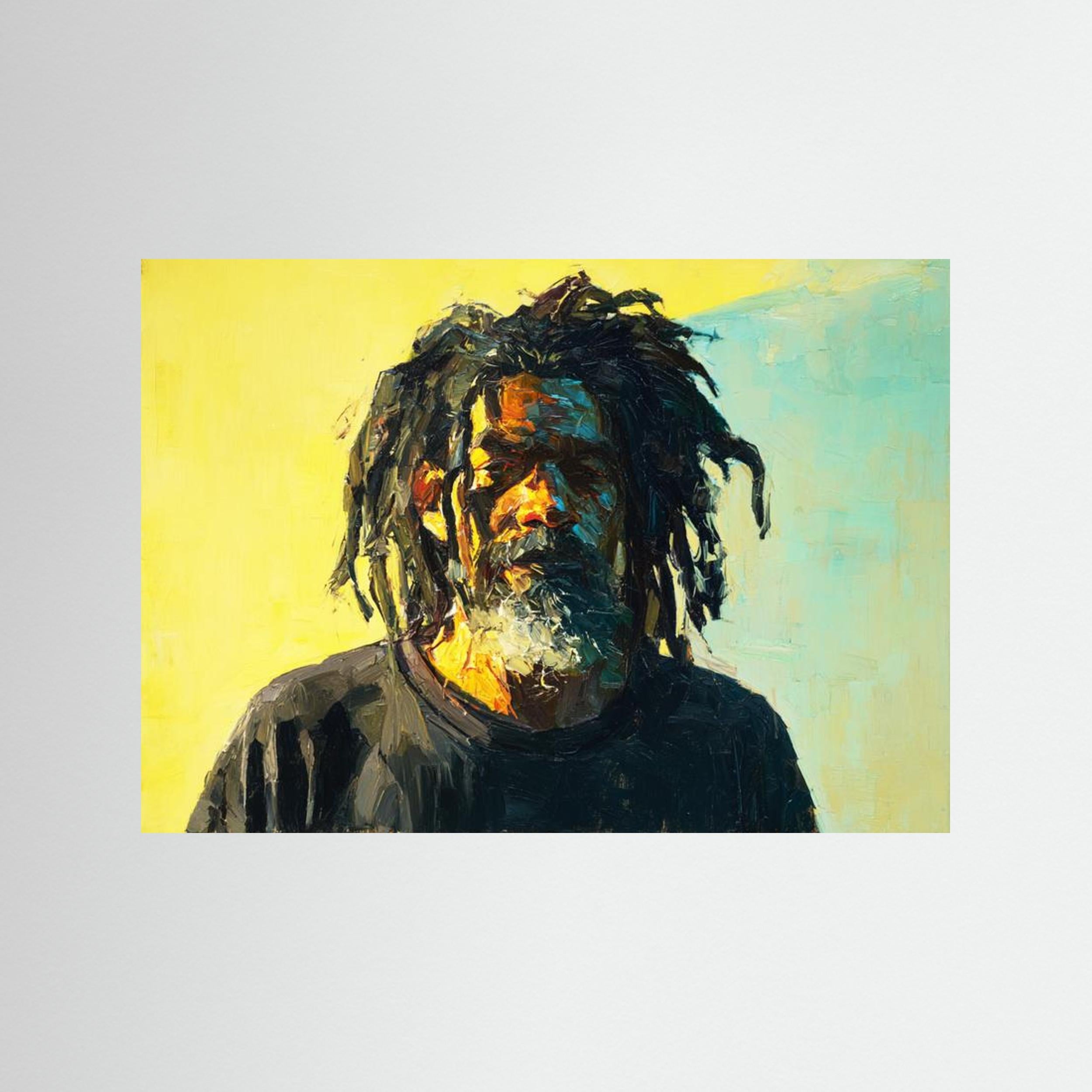 Yard Man by Natty Jaxxx The Frame Gain Fine Art Paper 