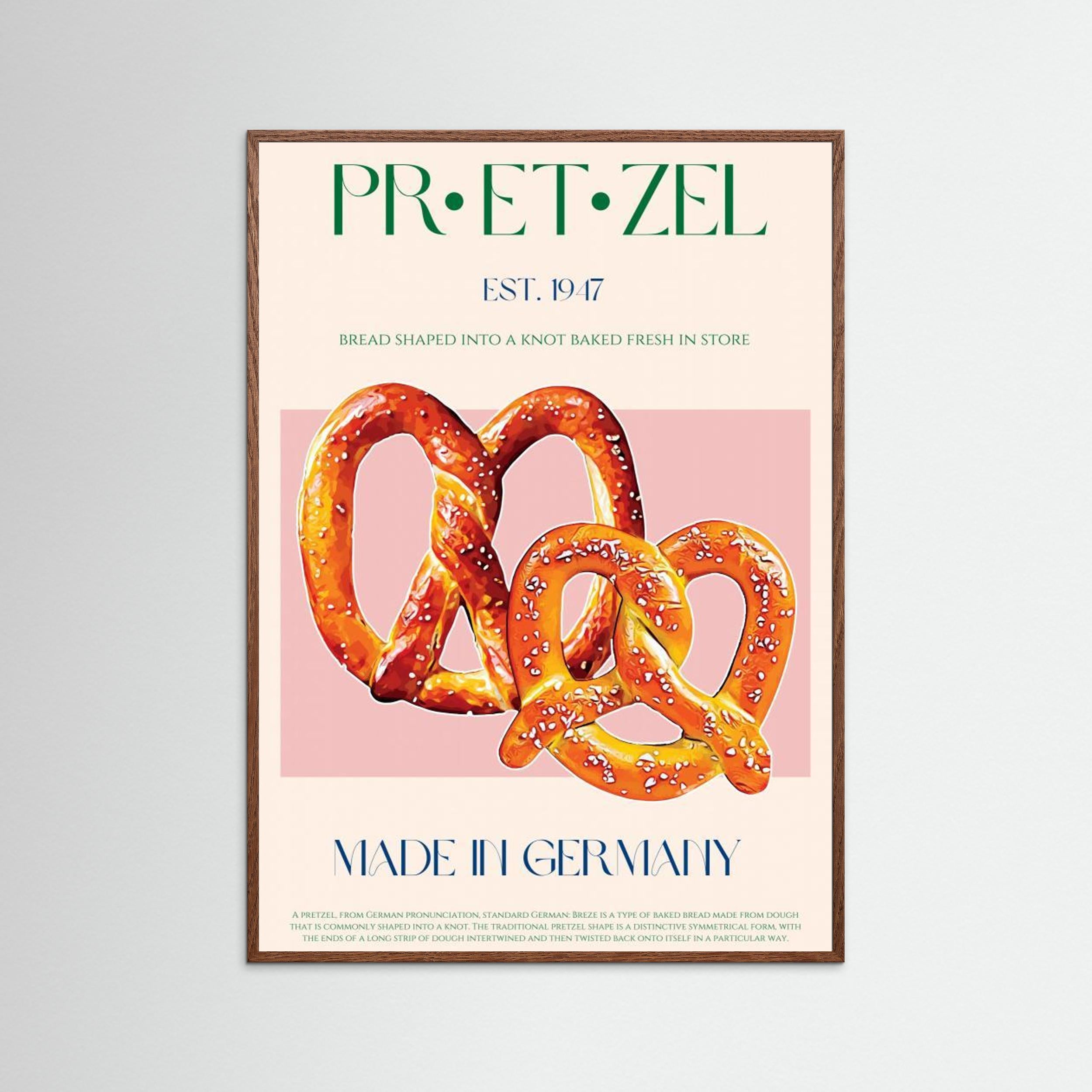 Pretzel Print by Nazma Khokhar Fine Art Paper