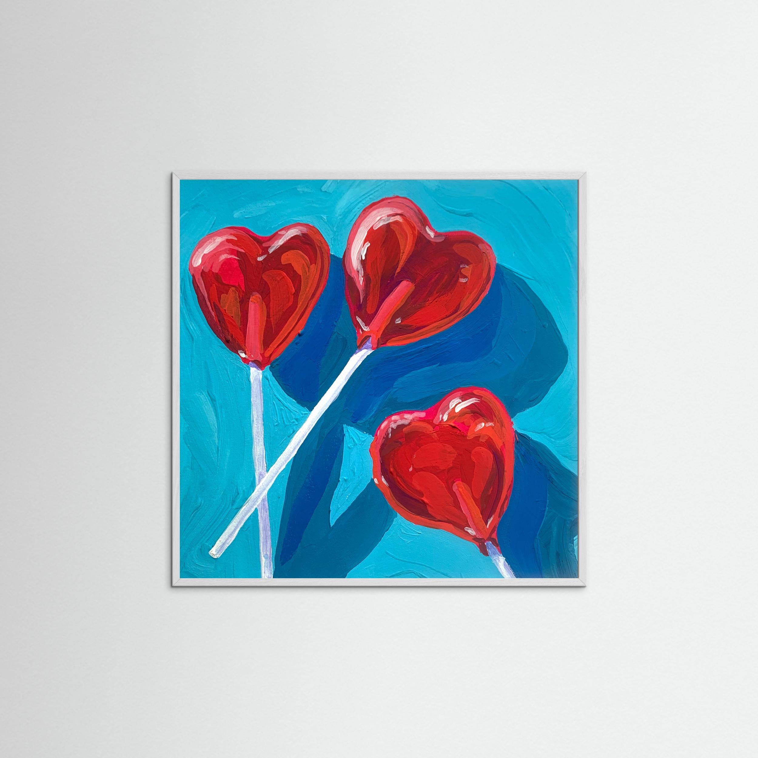 Heart Lollipops by Pauline Wegman | Key And Sea Creative Fine Art Paper