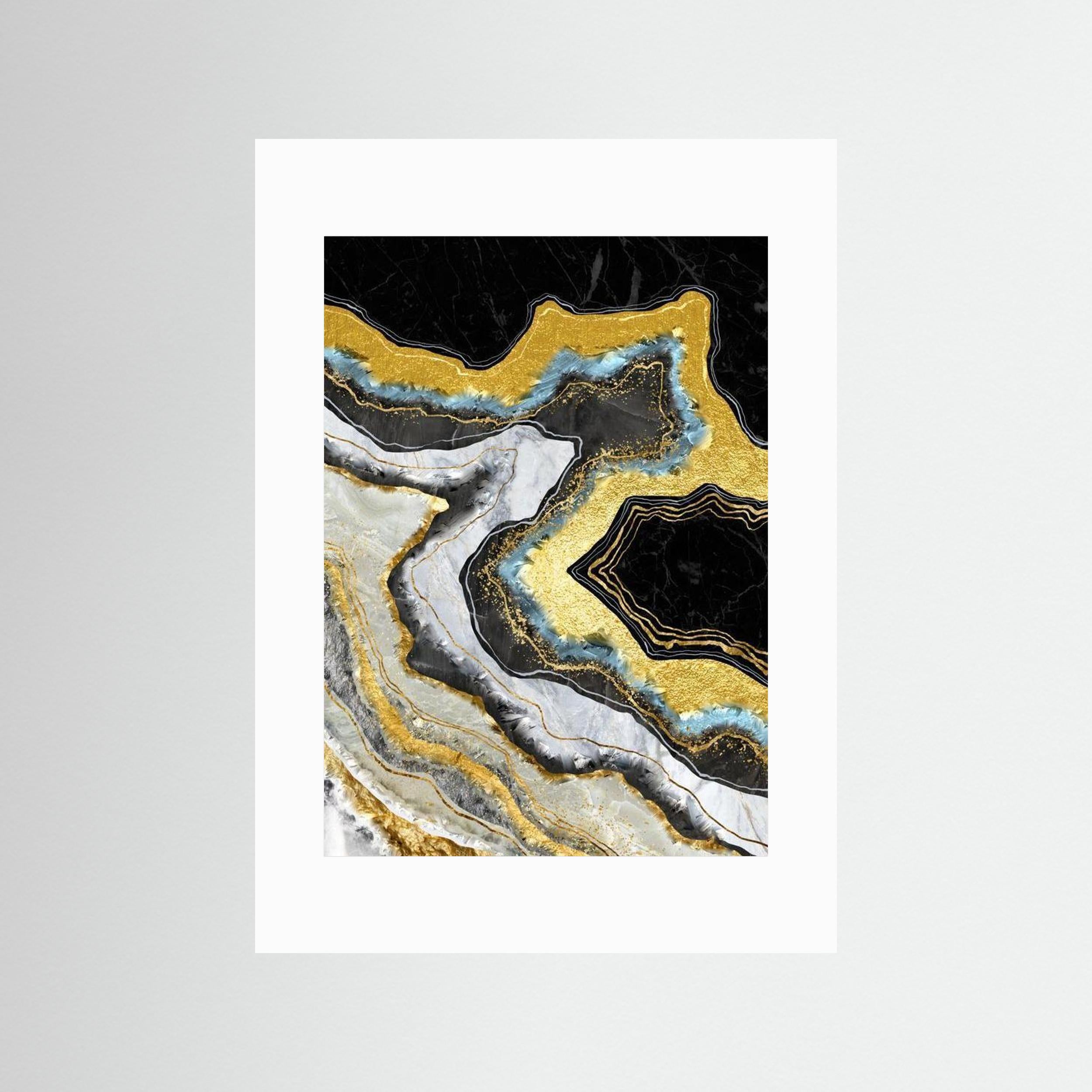 Marble lux gold by The frame Gain Fine Art Paper 