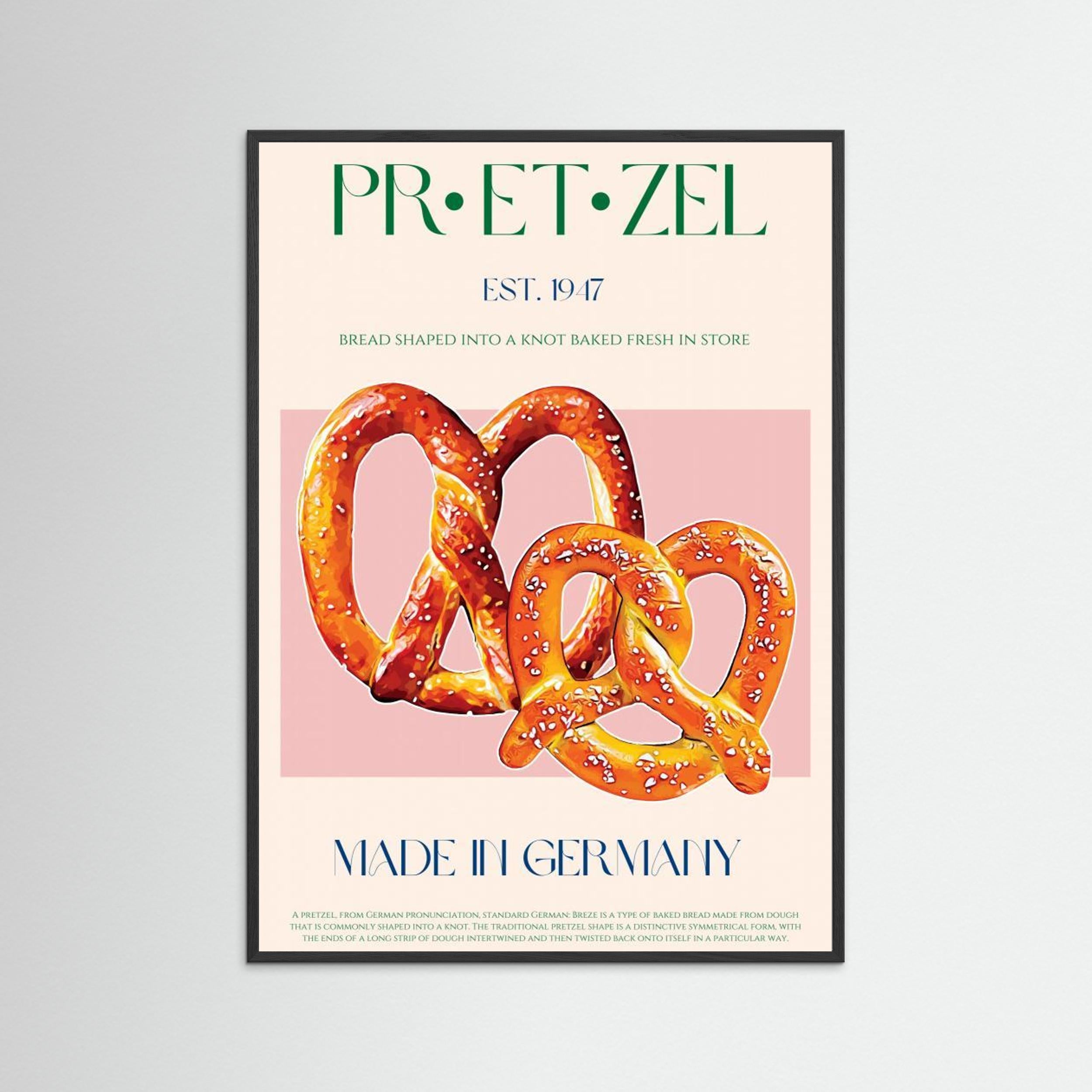 Pretzel Print by Nazma Khokhar Fine Art Paper