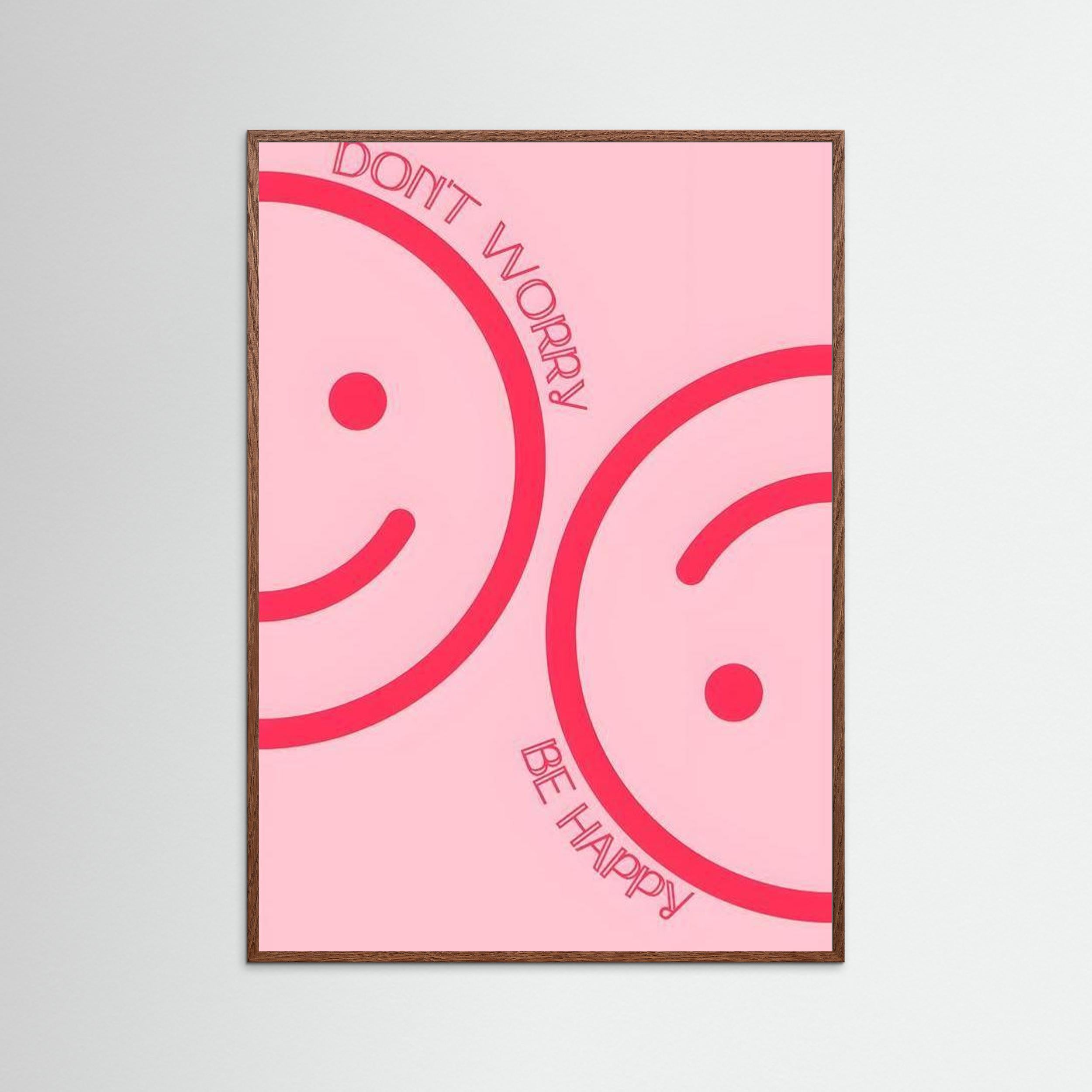 Don't worry, be happy by Natty Jaxx The Frame Gain Fine Art Paper 