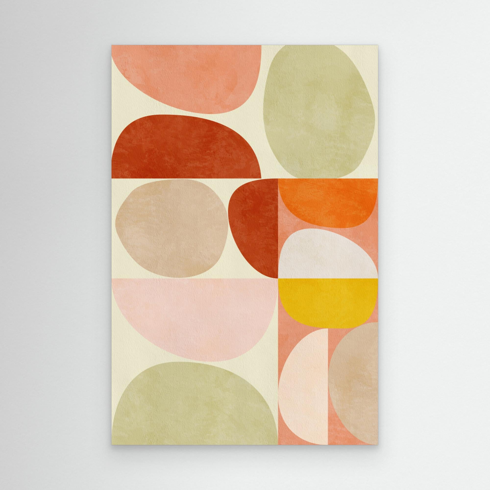 Pastel Geometry by Ana Rut Bre Canvas