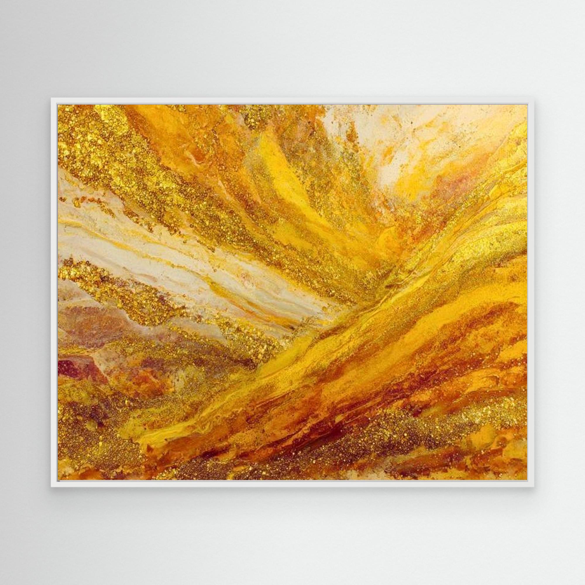 Forever Gold No.2 By Natty Jaxxx The Frame Gain Canvas