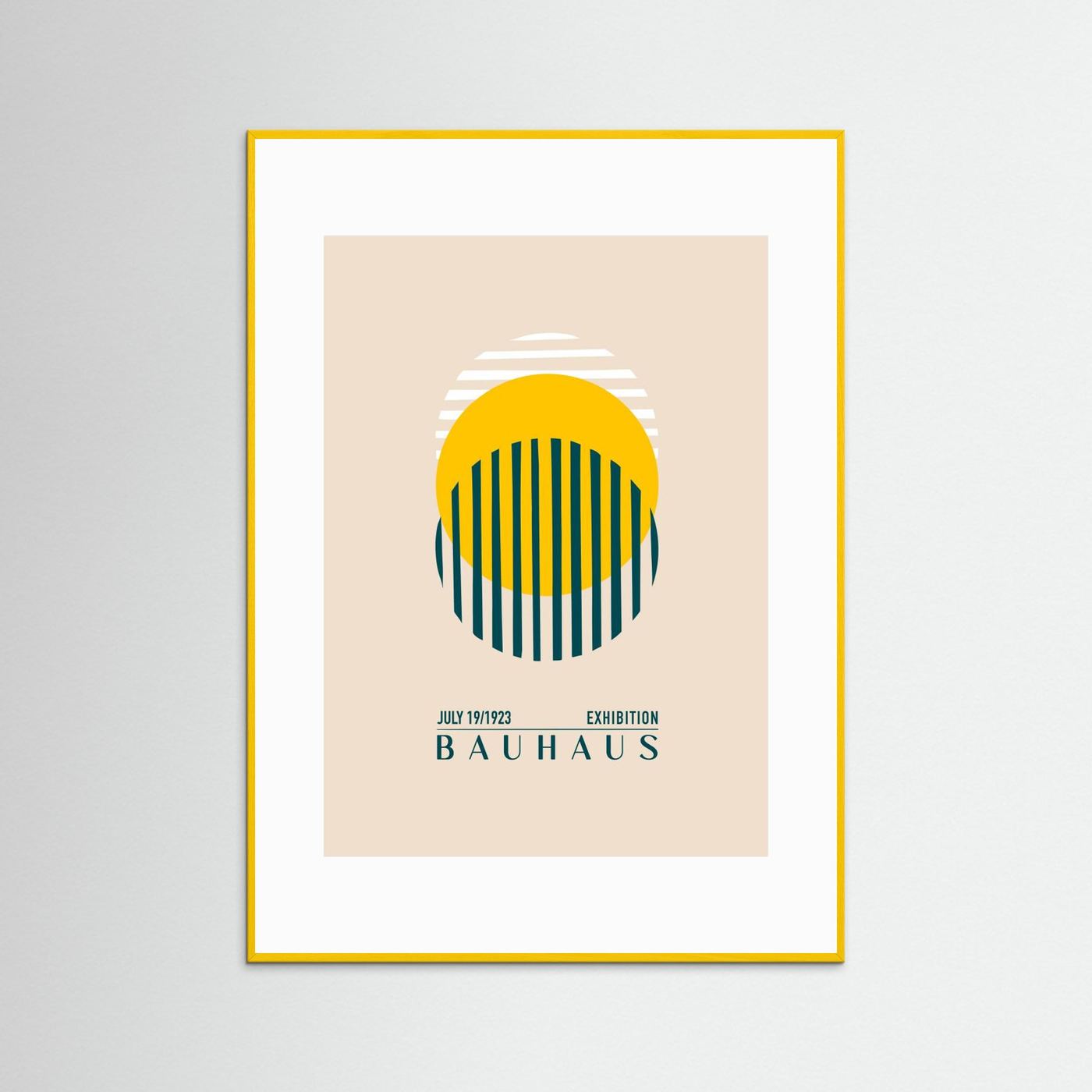 Bauhaus Sari Kure by Emel Tunaboylu Fine Art Paper