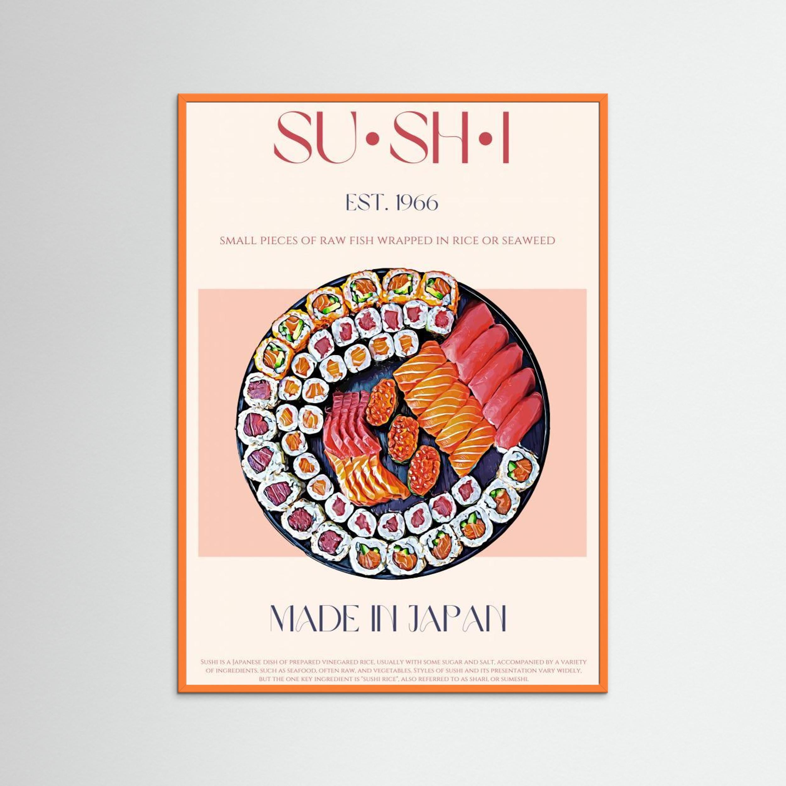 Sushi by Nazma Khokhar Fine Art Paper 